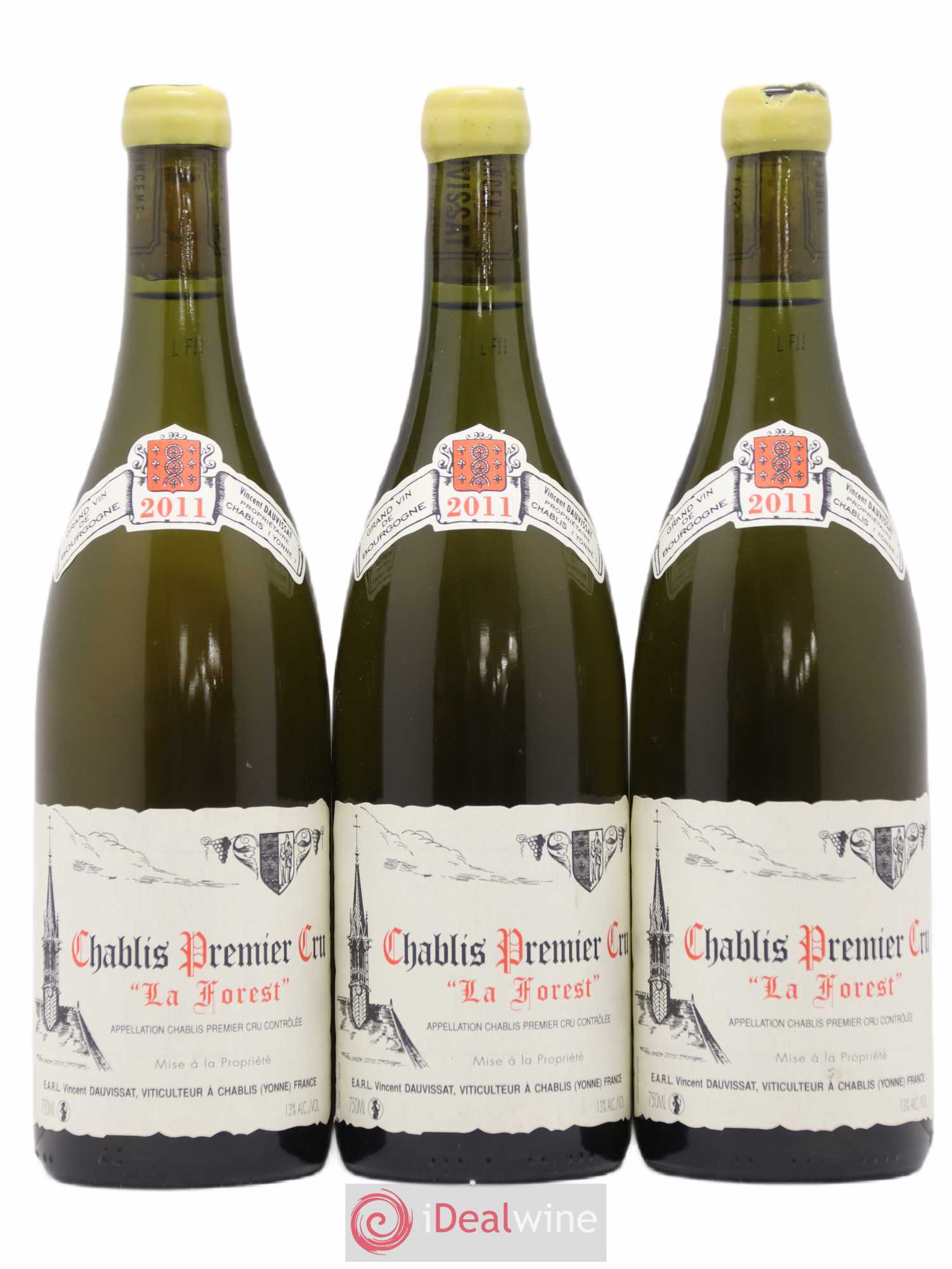 Chablis 1er Cru La Forest Vincent Dauvissat (Domaine) 2011 - Lot de 3 bouteilles - 0