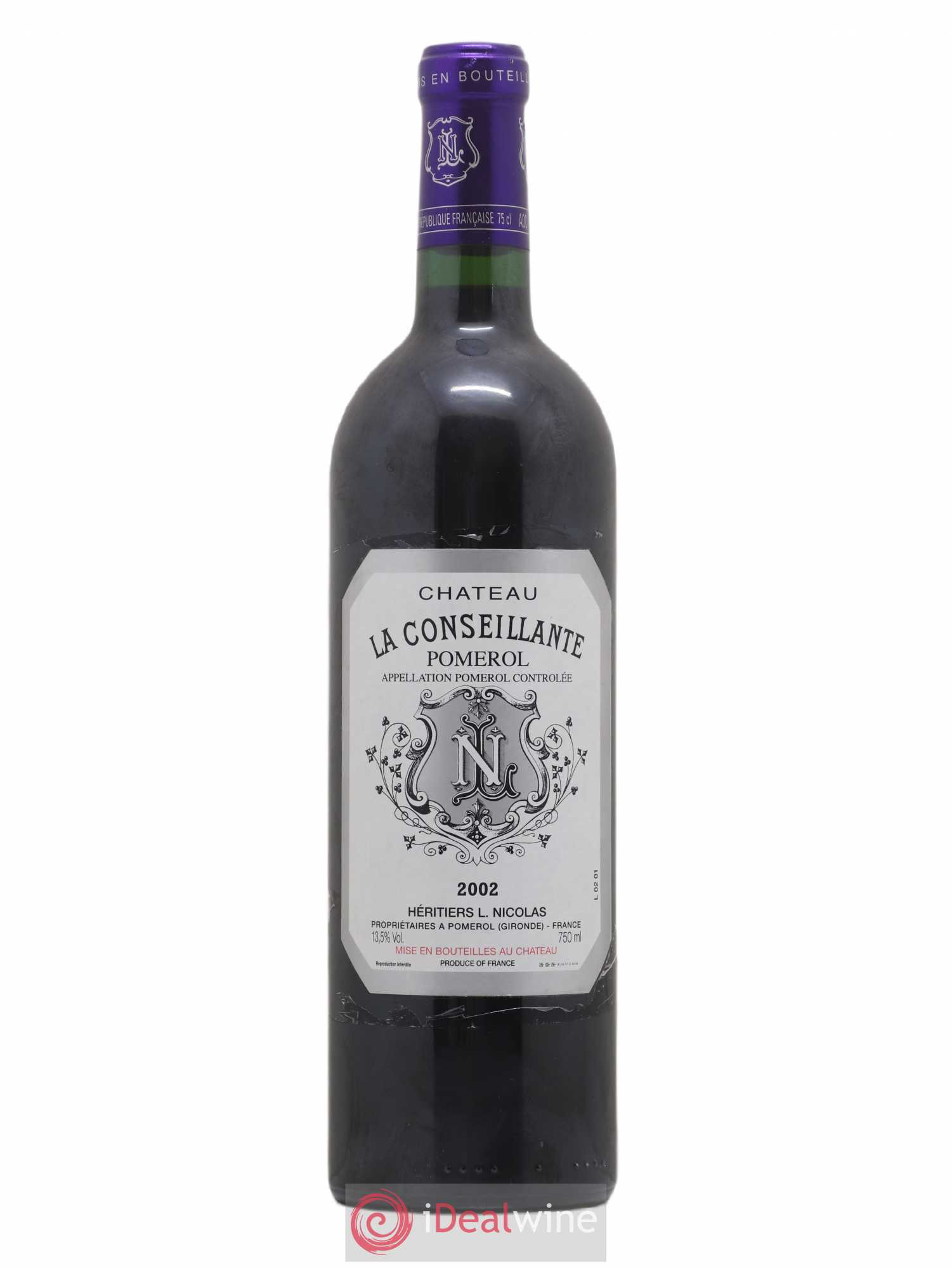 Château la Conseillante 2002 - Lot de 1 bouteille - 0