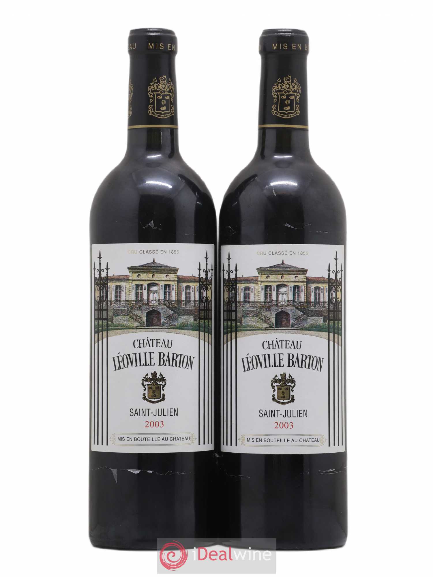 Château Léoville Barton 2ème Grand Cru Classé 2003 - Lot de 2 bouteilles - 0