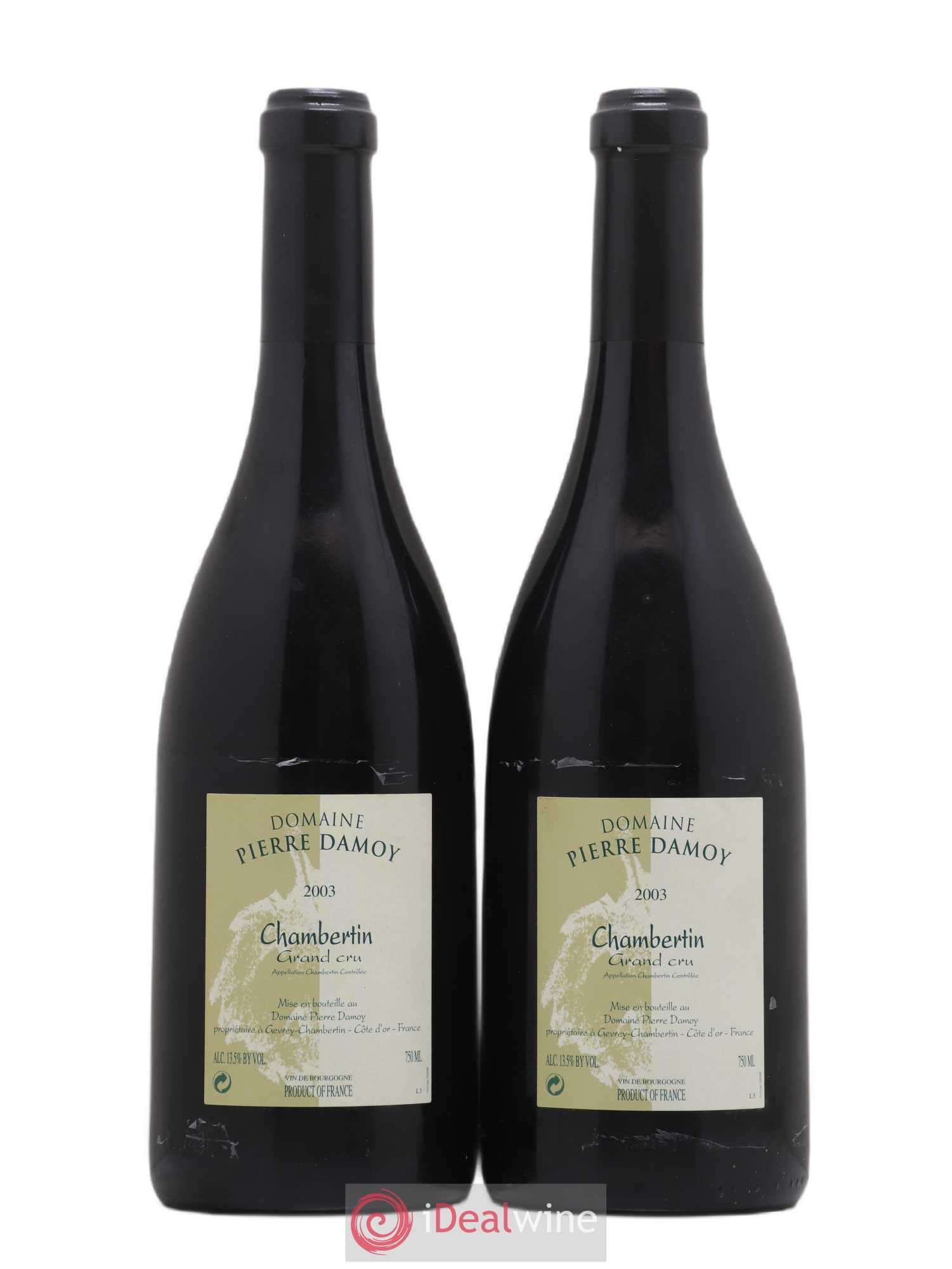 Chambertin Grand Cru Pierre Damoy 2003 - Lot de 2 bouteilles - 0