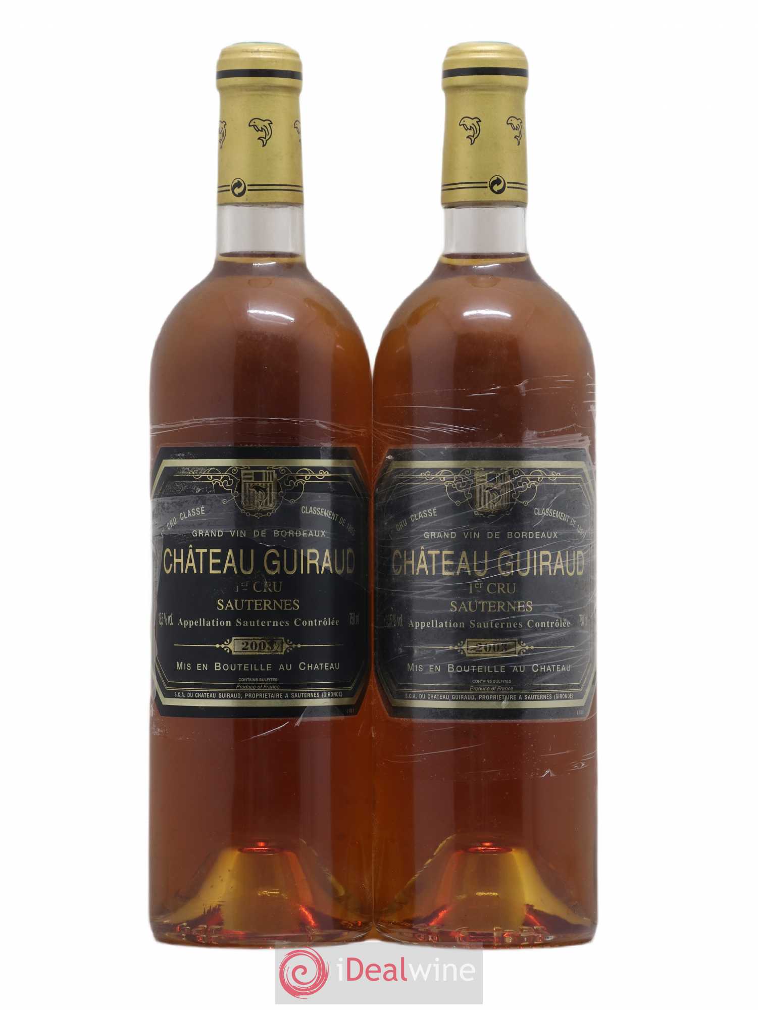 Château Guiraud 1er Grand Cru Classé 2003 - Lotto di 2 bottiglie - 0