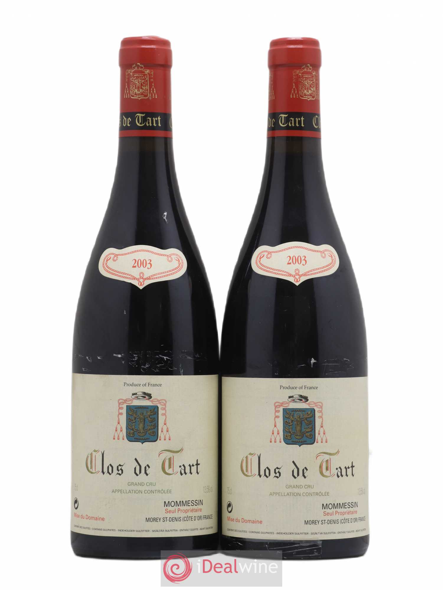 Clos de Tart Grand Cru Clos de Tart 2003 - Lot de 2 bouteilles - 0
