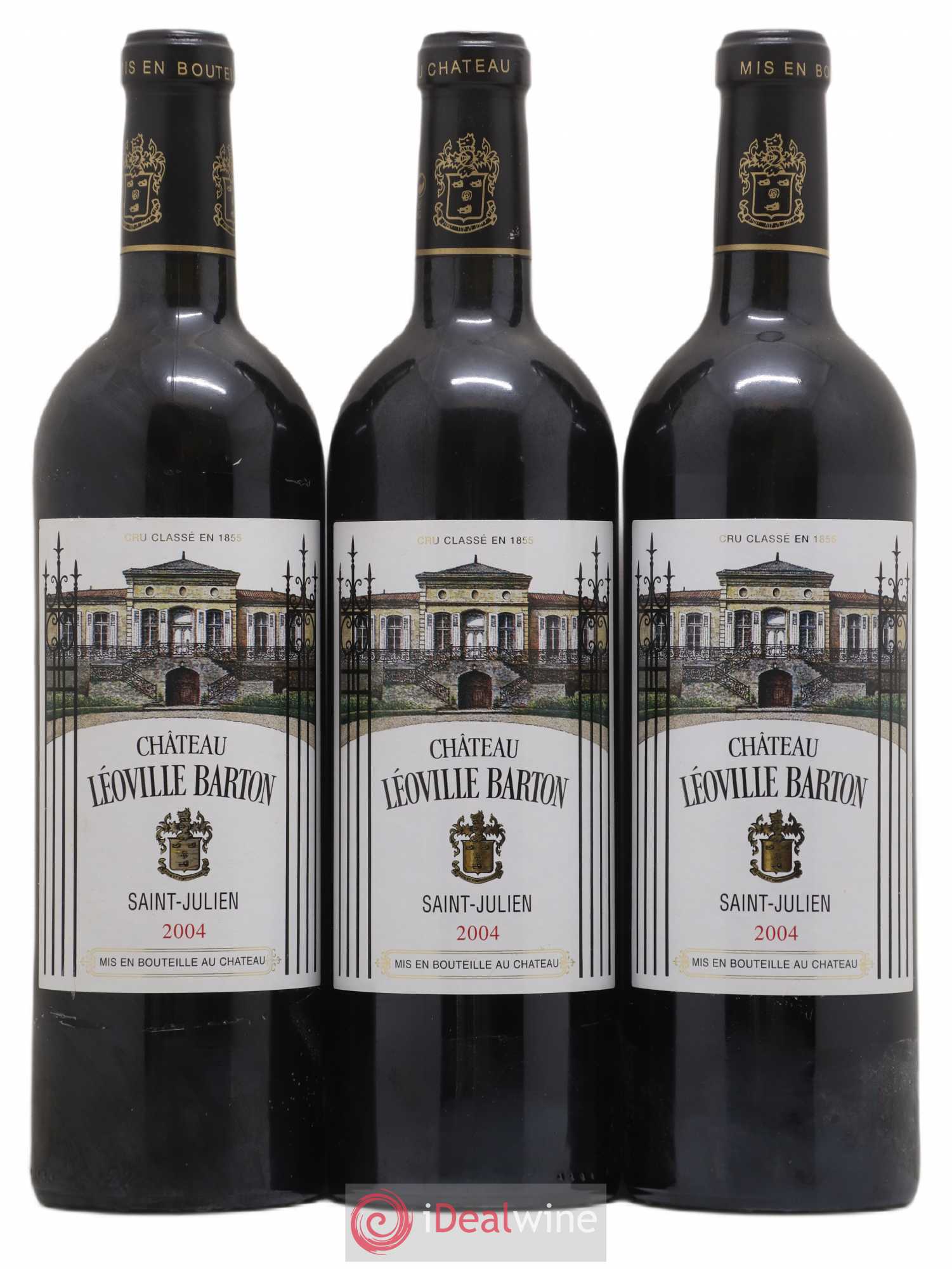 Château Léoville Barton 2ème Grand Cru Classé 2004 - Lot de 3 bouteilles - 0