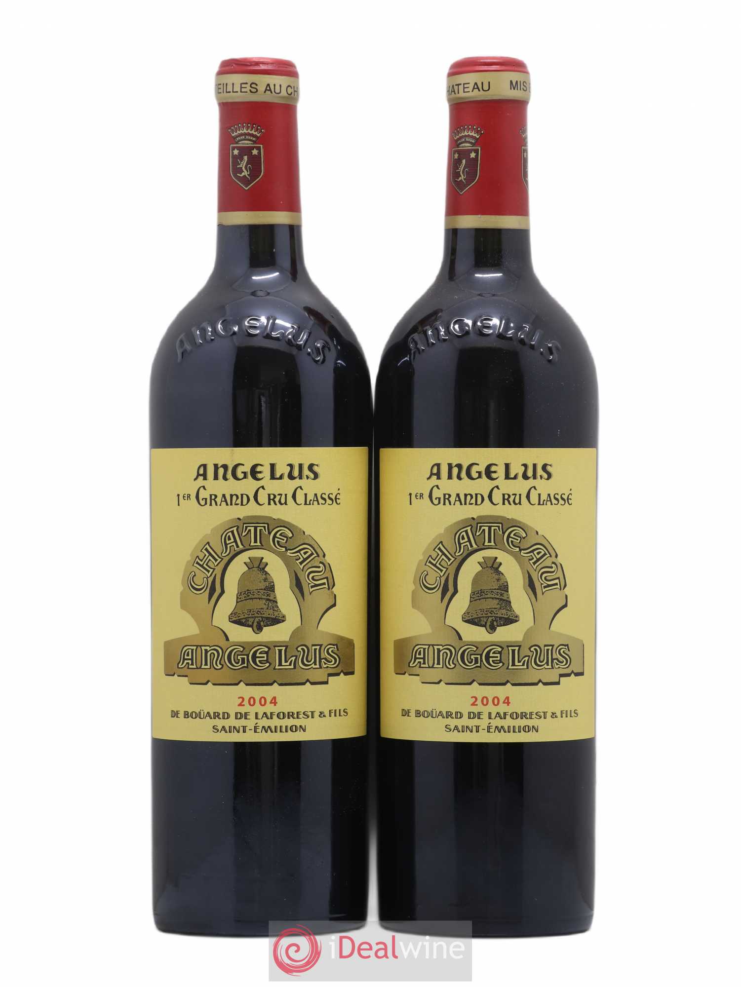 Château Angélus 1er Grand Cru Classé A 2004 - Lot de 2 bouteilles - 0
