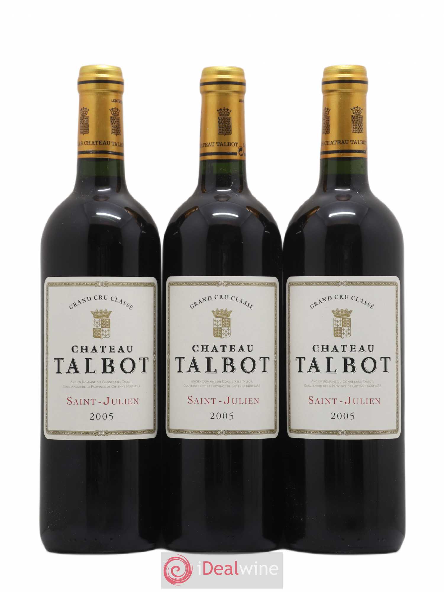 Château Talbot 4ème Grand Cru Classé 2005 - Lot de 12 bouteilles - 1