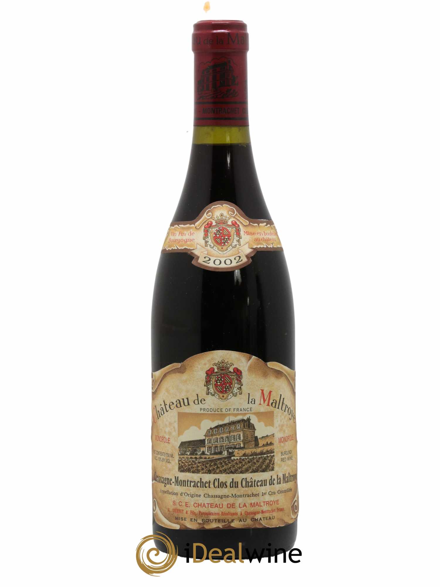 Chassagne-Montrachet 1er Cru Clos du Château de la Maltroye Château de la Maltroye 2002 - Lot de 1 bouteille - 0