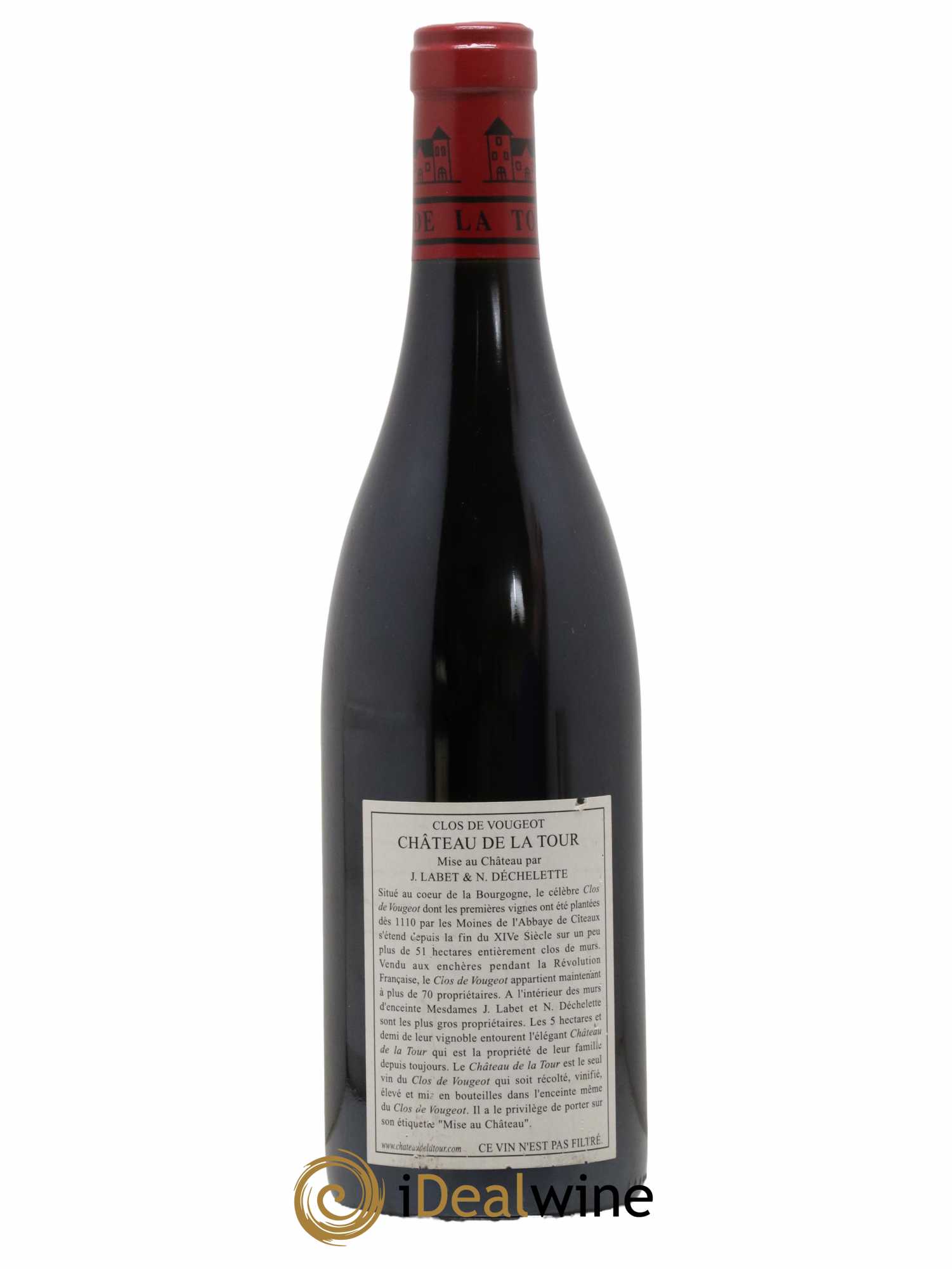 Clos de Vougeot Grand Cru Vieilles Vignes Château de La Tour 2003 - Lot de 1 bouteille - 1