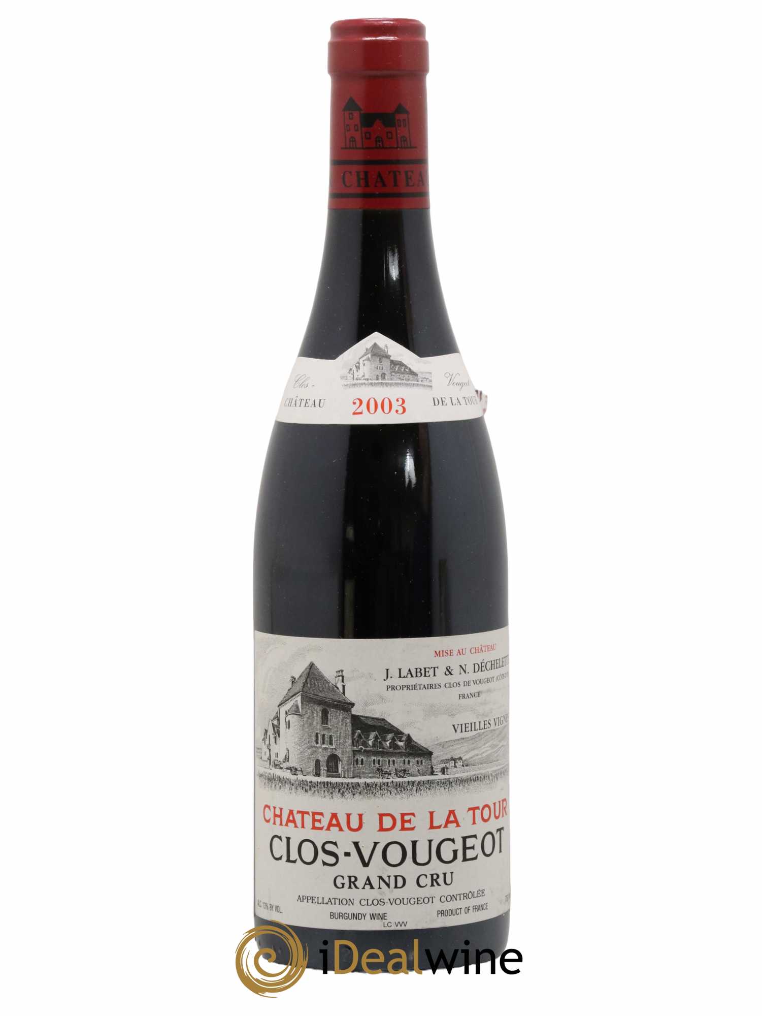 Clos de Vougeot Grand Cru Vieilles Vignes Château de La Tour 2003 - Lot de 1 bouteille - 0