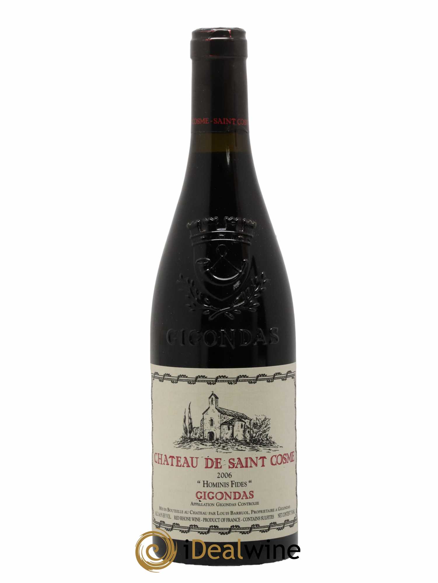 Gigondas Hominis Fides Saint Cosme 2006 - Lot de 1 bouteille - 0