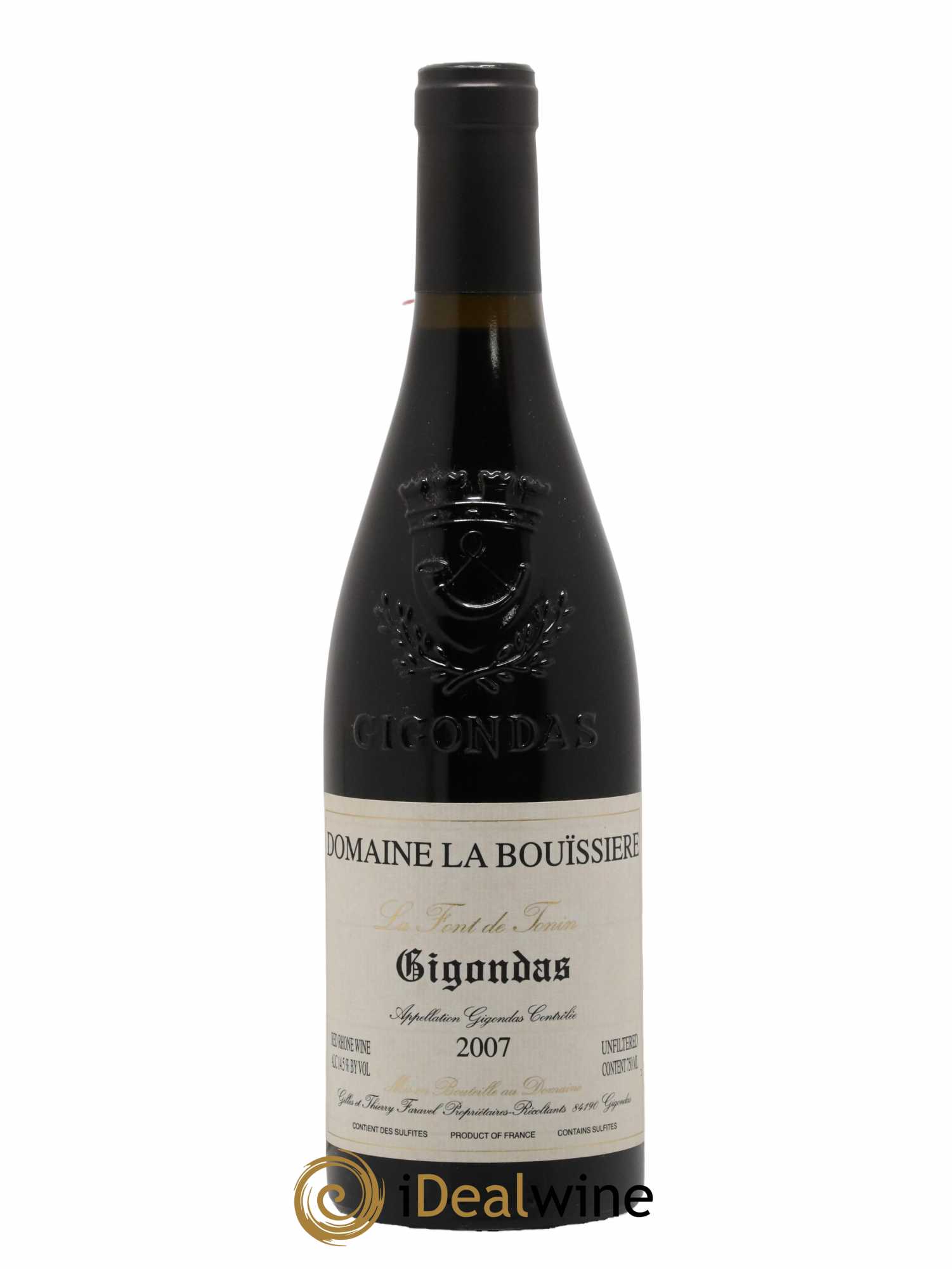 Gigondas La Font de Tonin La Bouïssière 2007 - Lot de 1 bouteille - 0