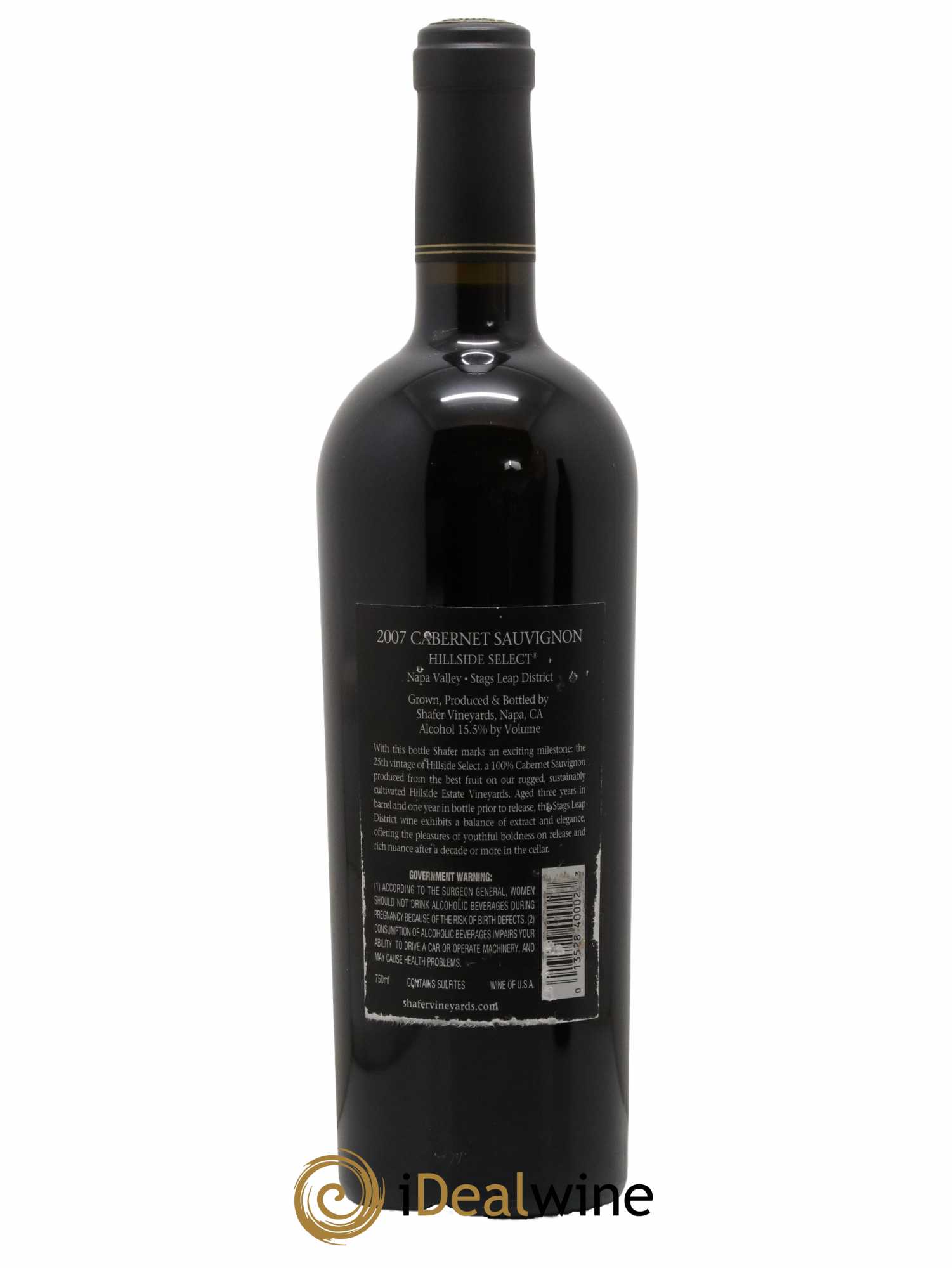 Stags Leap District Shafer Vineyards Hillside Select 25 years Cabernet Sauvignon 2007 - Posten von 1 Flasche - 1