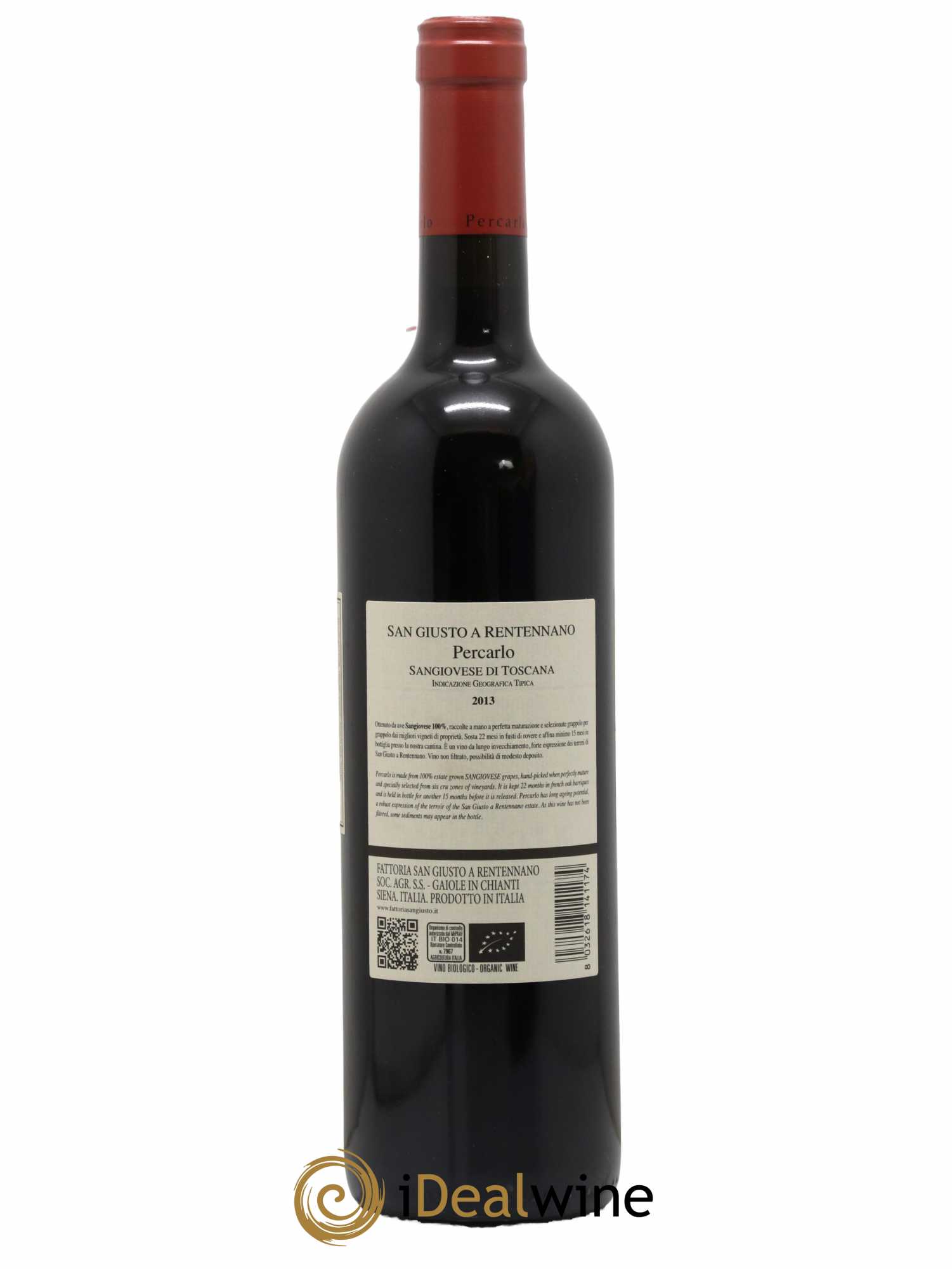 Toscana IGT San Giusto a Rentennano Percarlo Famille Martini di Cigala 2013 - Lot de 1 bouteille - 1