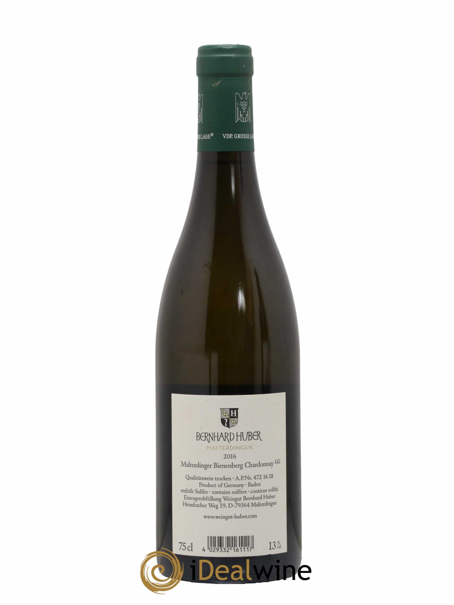 Allemagne Nahe Bienenberg GG Chardonnay Huber 2016 - Posten von 1 Flasche - 1