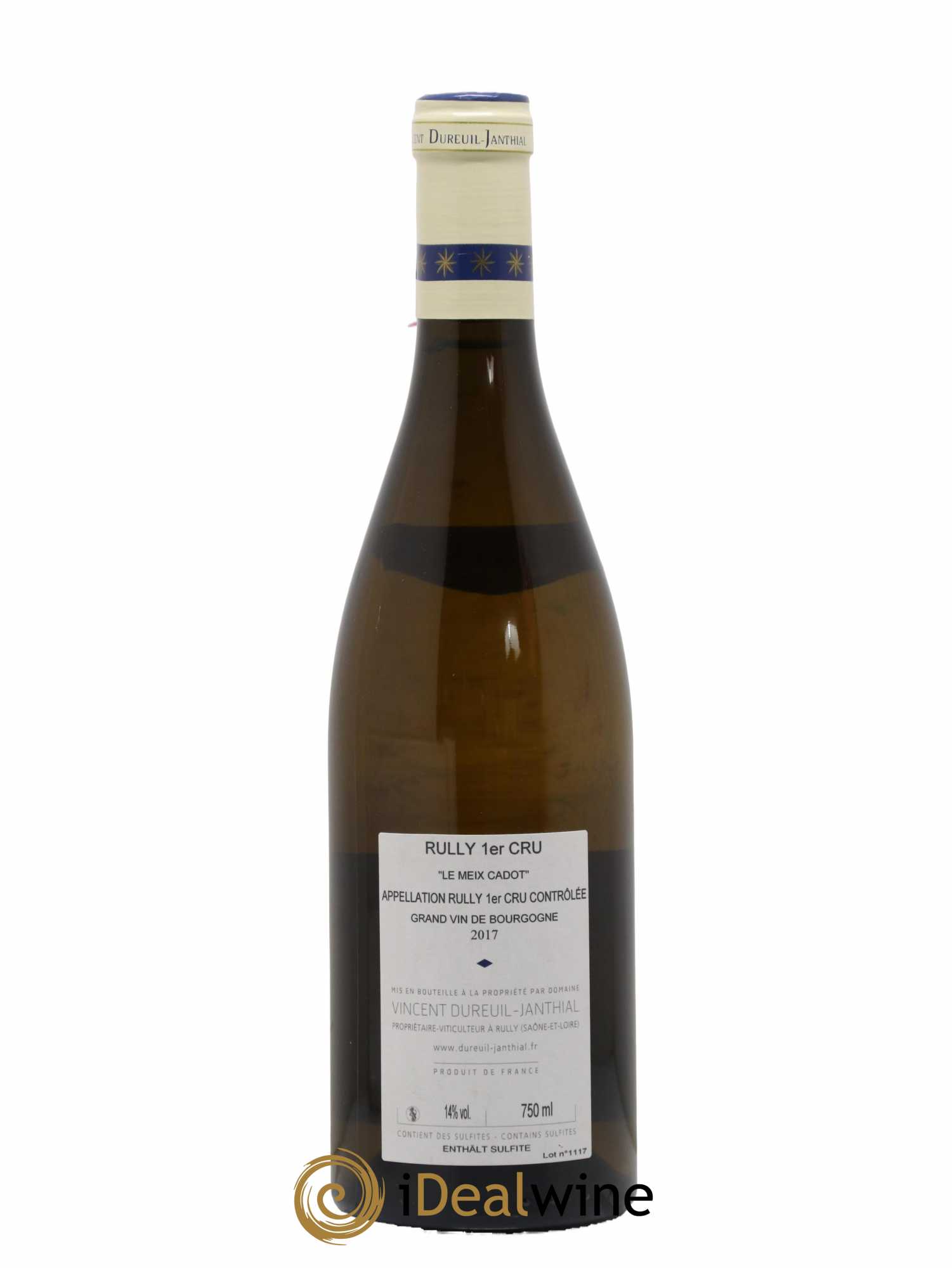 Rully 1er Cru Le Meix Cadot Vieilles Vignes Vincent Dureuil-Janthial 2017 - Lotto di 1 bottiglia - 1