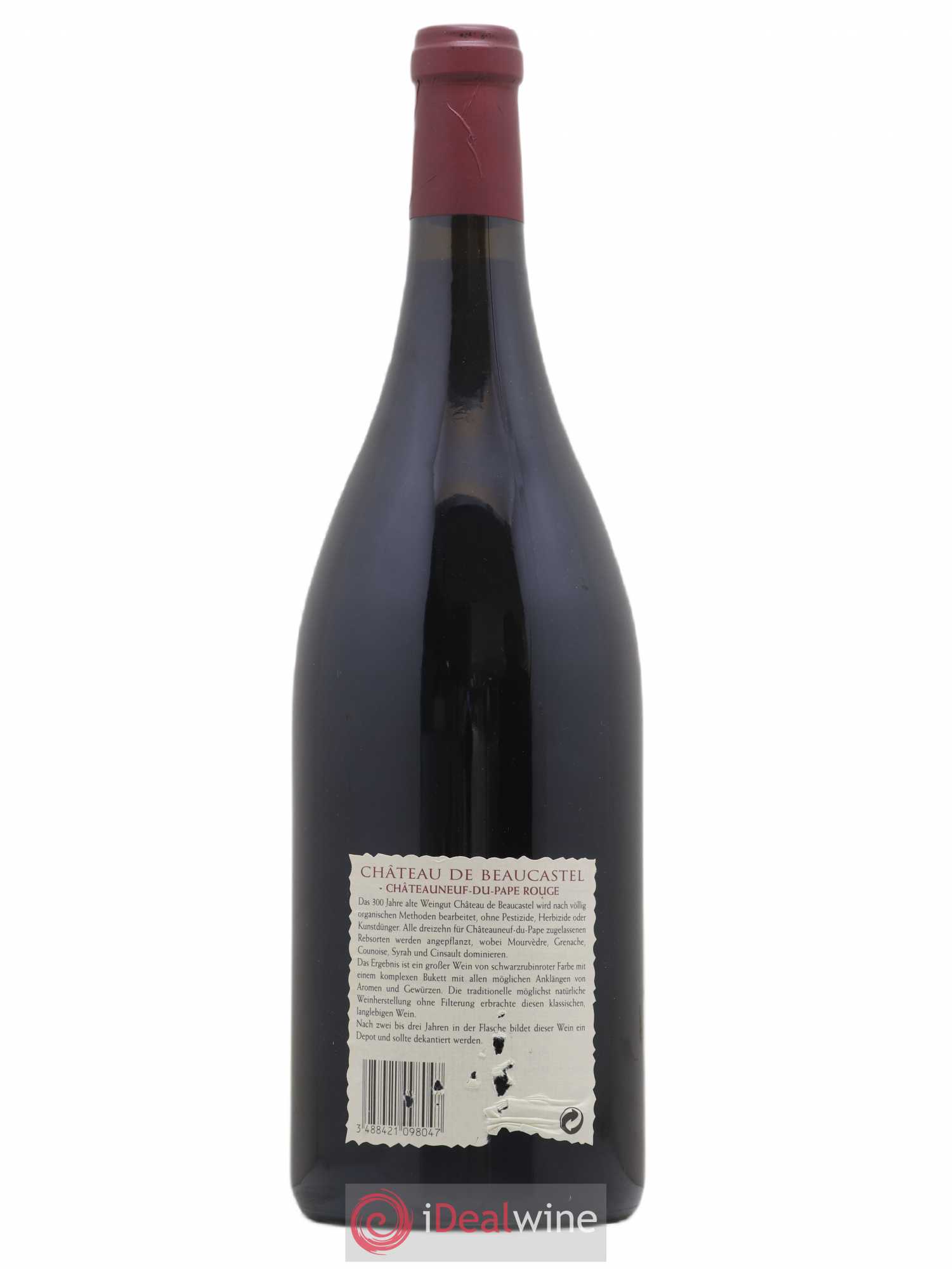 Châteauneuf-du-Pape Château de Beaucastel Famille Perrin  (sans prix de réserve) 1998 - Lot de 1 magnum - 1
