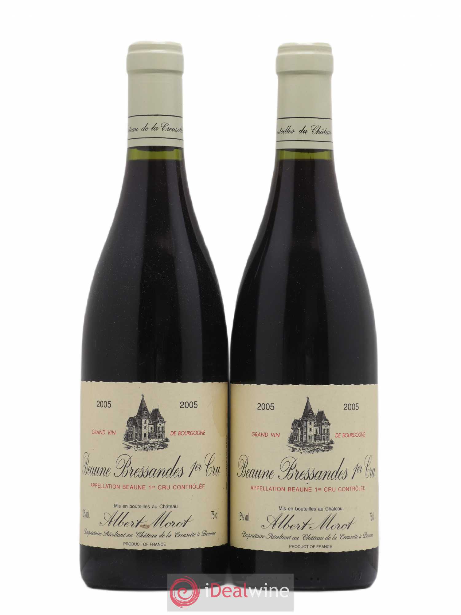 Beaune 1er Cru Bressandes domaine Albert Morot (sans prix de réserve) 2005 - Posten von 2 Flaschen - 0