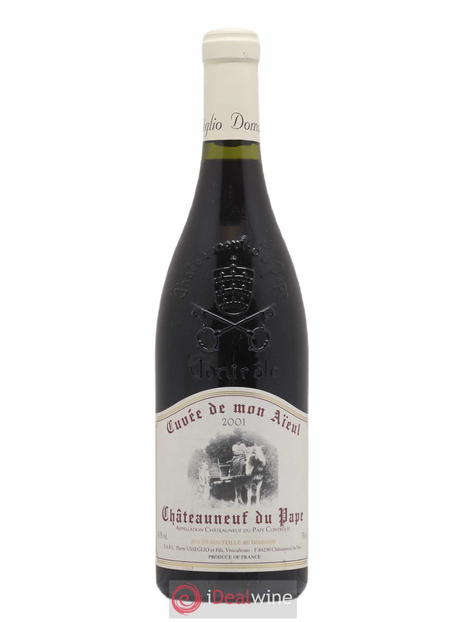 Châteauneuf-du-Pape Cuvée de mon Aïeul Pierre Usseglio & Fils (sans prix de réserve) 2001 - Lot de 1 bouteille - 0