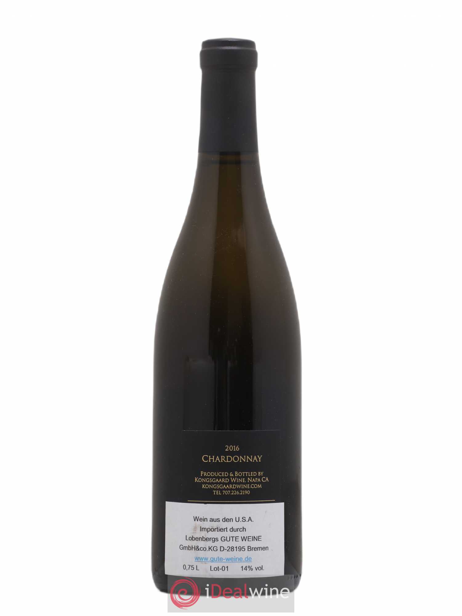 USA Kongsgaard Napa Valley Chardonnay (sans prix de réserve) 2016 - Lotto di 1 bottiglia - 1