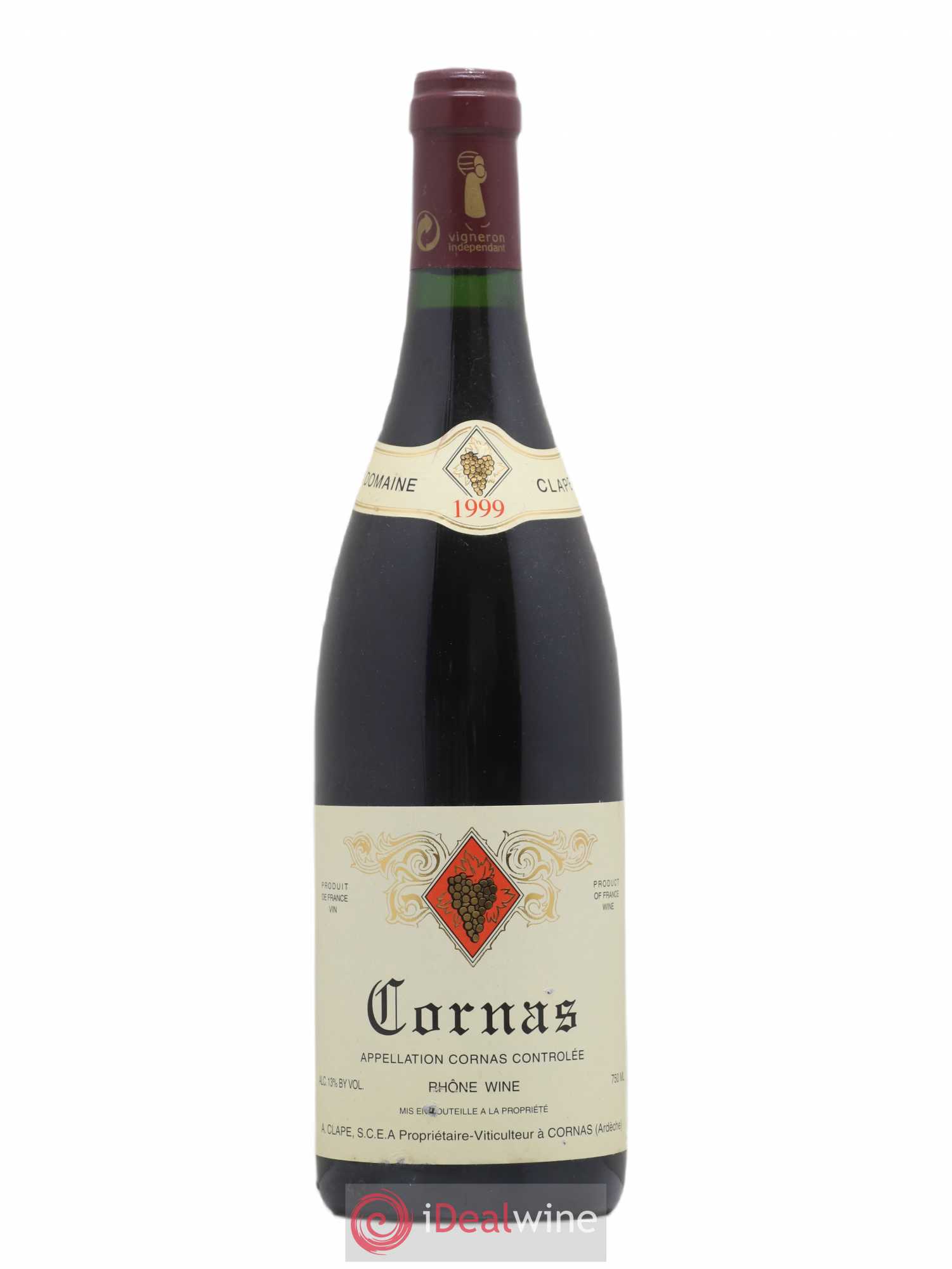 Cornas Auguste Clape (sans prix de réserve) 1999 - Lot de 1 bouteille - 0