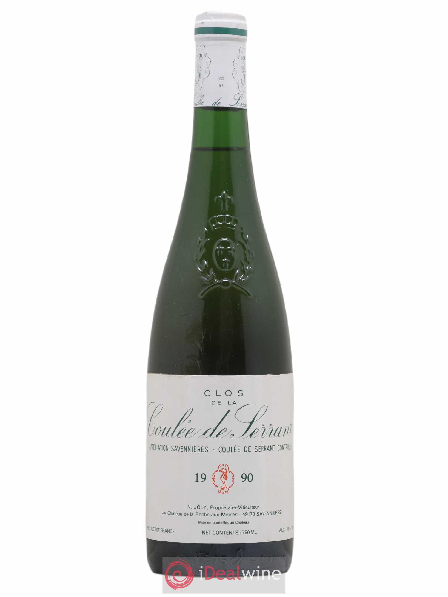 Savennières Clos de la Coulée de Serrant Vignobles de la Coulée de Serrant - Nicolas Joly (sans prix de réserve) 1990 - Lot de 1 bouteille - 0