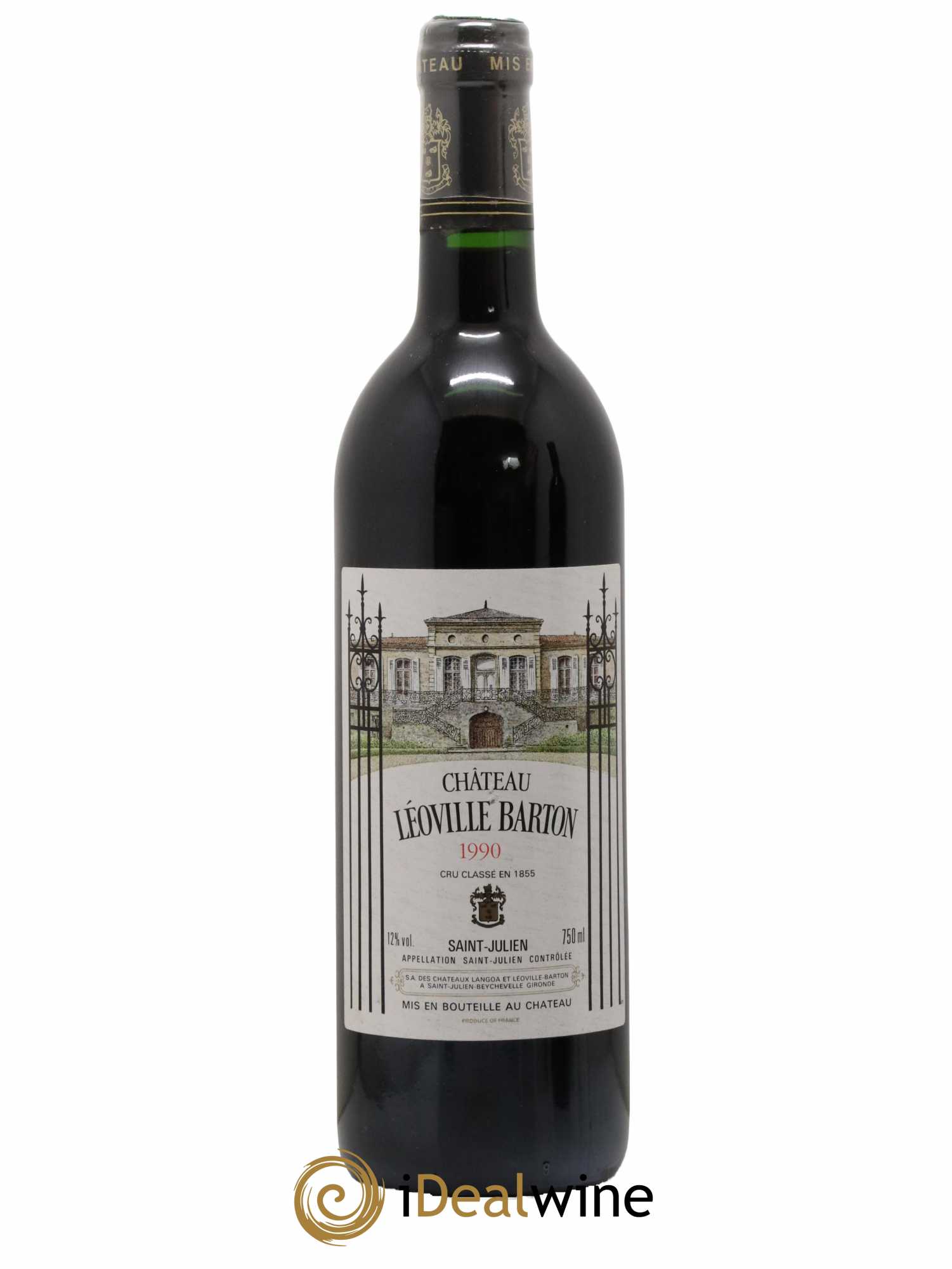 Château Léoville Barton 2ème Grand Cru Classé 1990 - Lot de 1 bouteille - 0