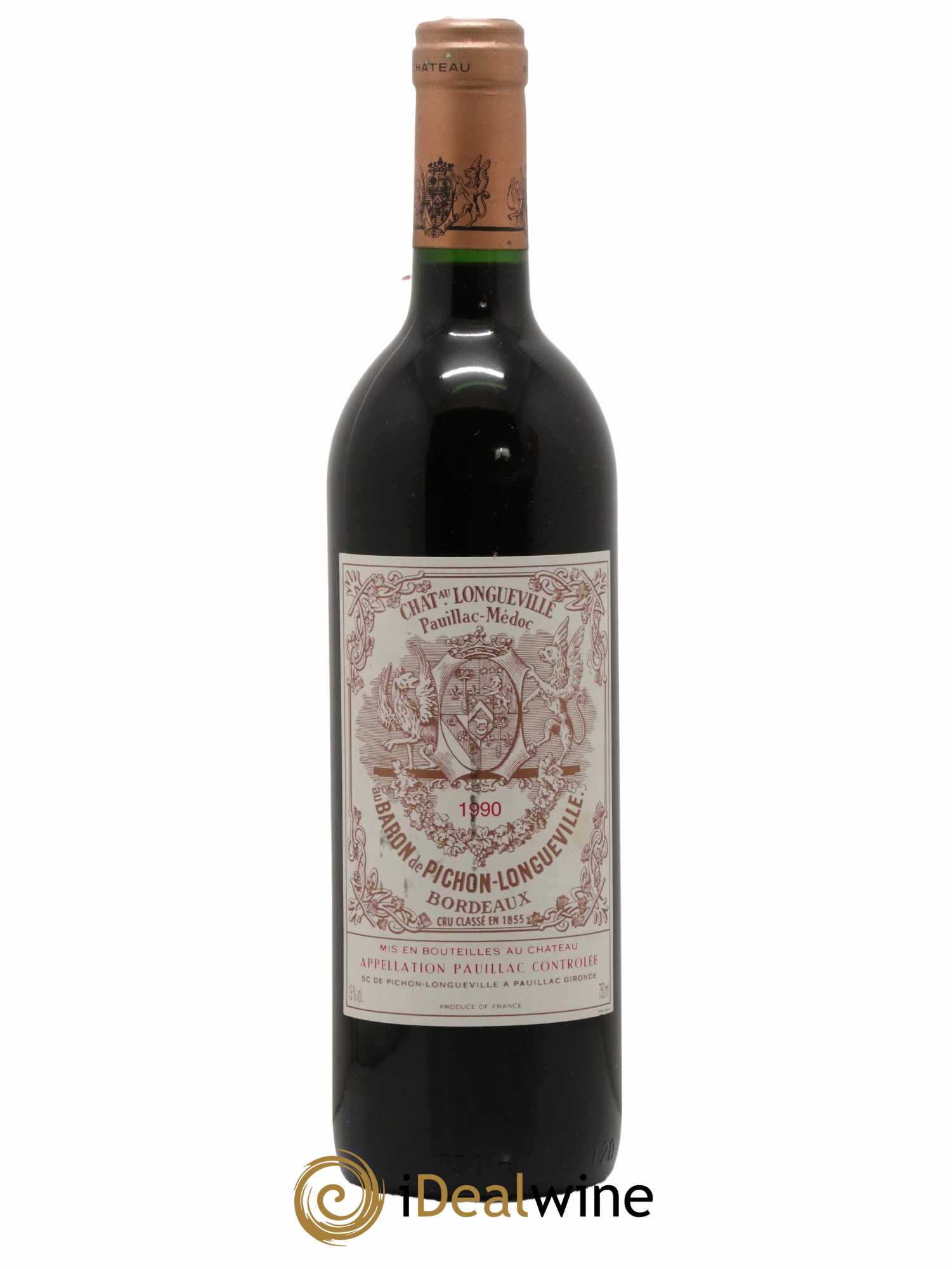 Pichon Longueville Baron 2ème Grand Cru Classé 1990 - Lot de 1 bouteille - 0