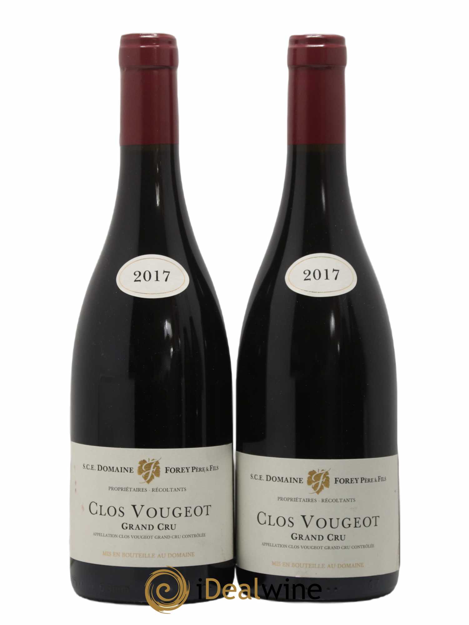 Clos de Vougeot Grand Cru Forey Père et Fils (Domaine) 2017 - Lot de 2 bouteilles - 0