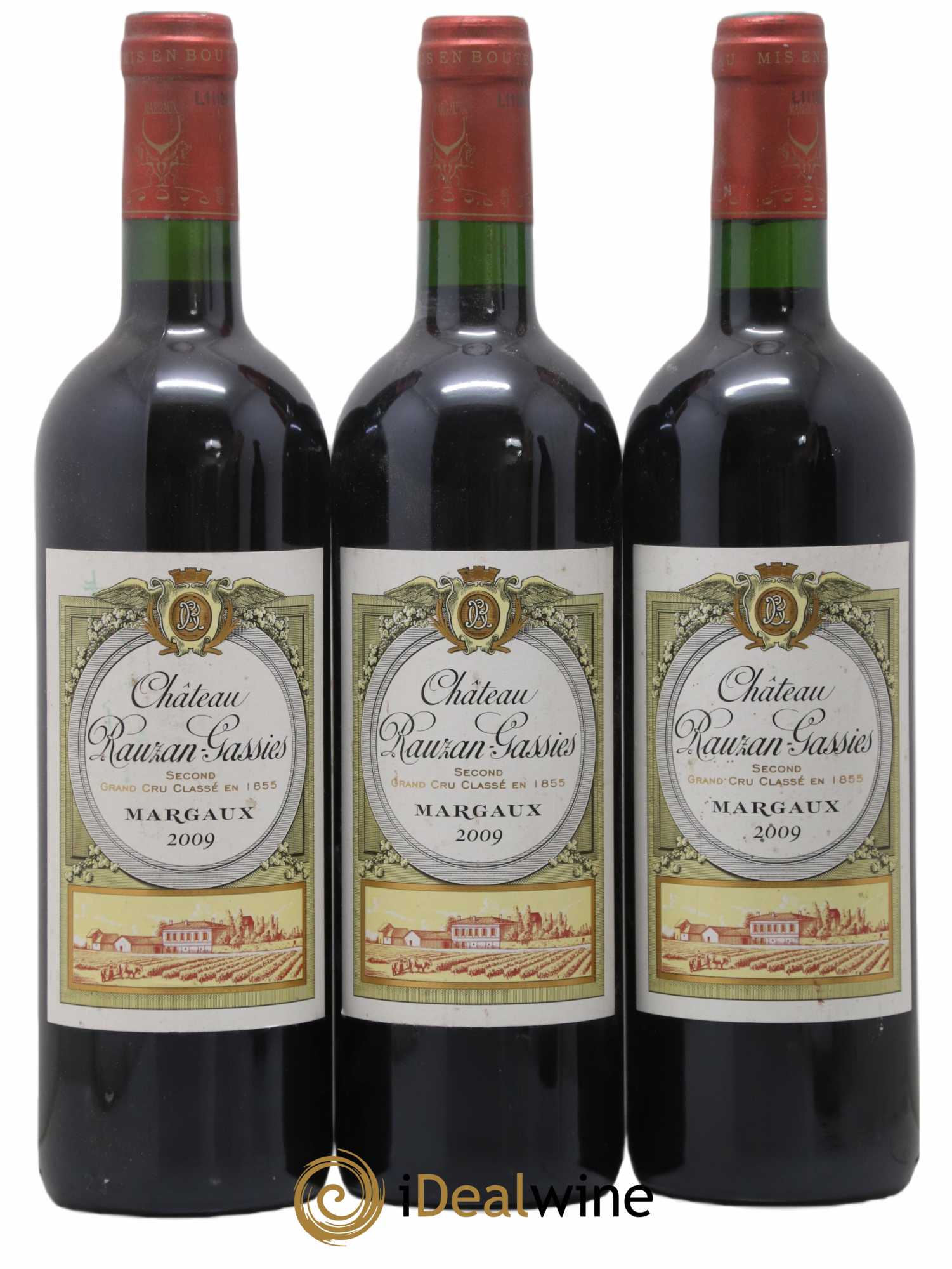 Château Rauzan-Gassies 2ème Grand Cru Classé (sans prix de réserve) 2009 - Lot de 3 bouteilles - 0