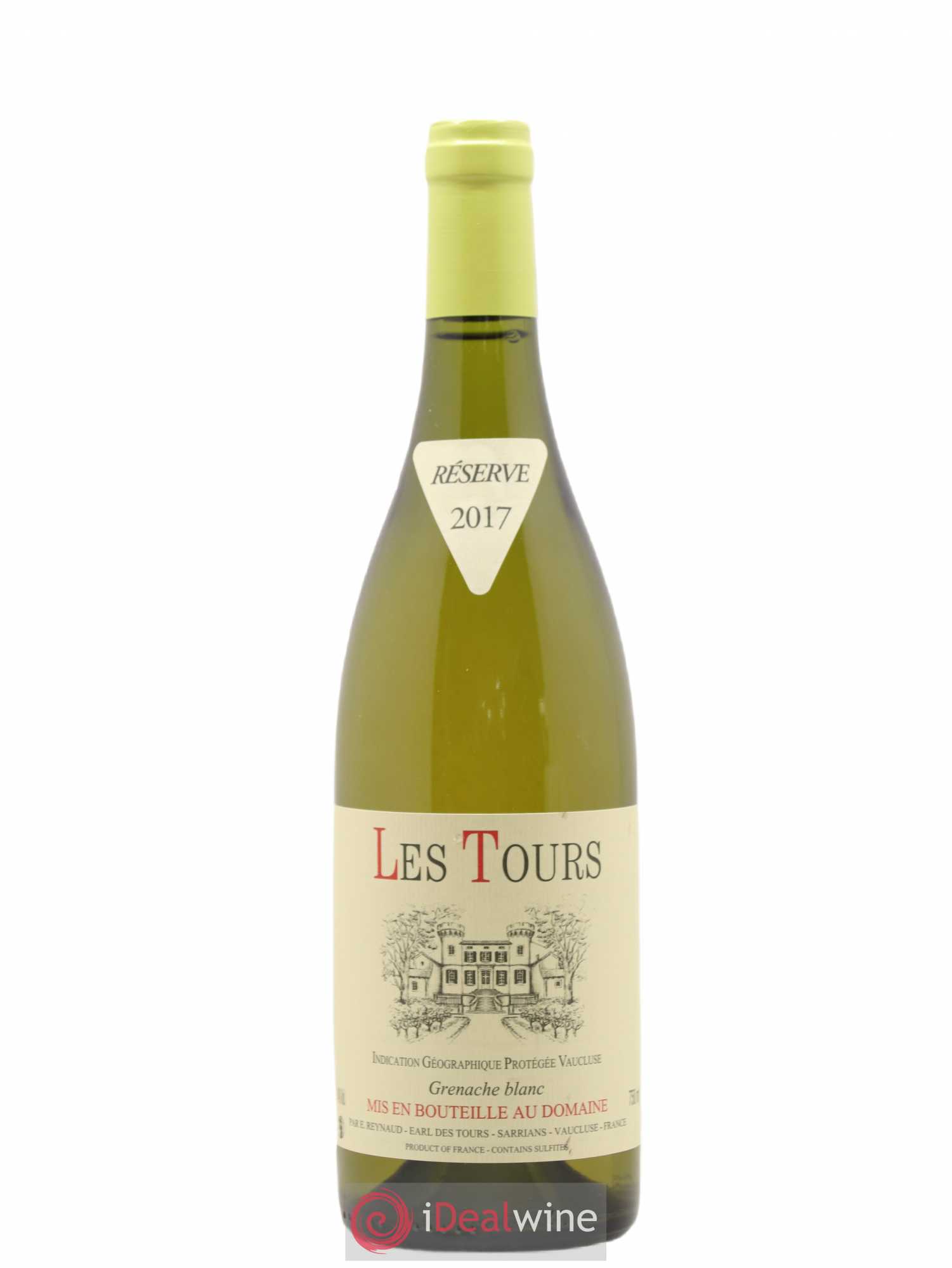 Vaucluse (Vin de Pays de Vaucluse) Les Tours Grenache Blanc Emmanuel Reynaud 2017 - Lot de 1 bouteille - 0