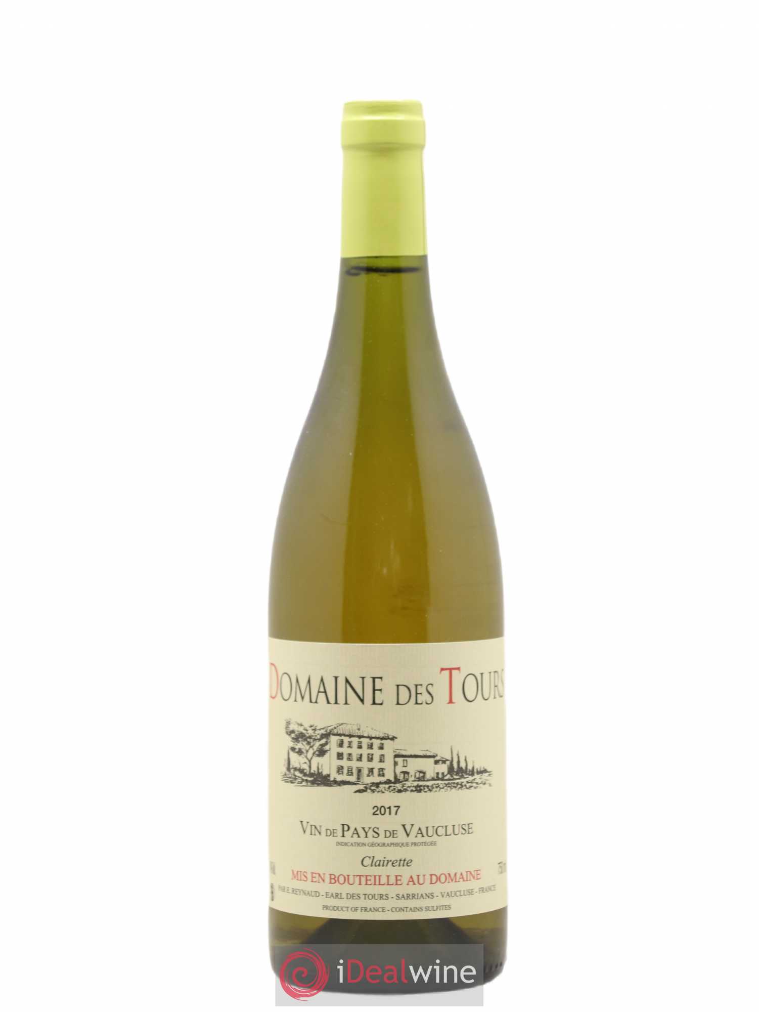 Vaucluse (Vin de Pays de Vaucluse) Domaine des Tours Emmanuel Reynaud clairette 2017 - Posten von 1 Flasche - 0