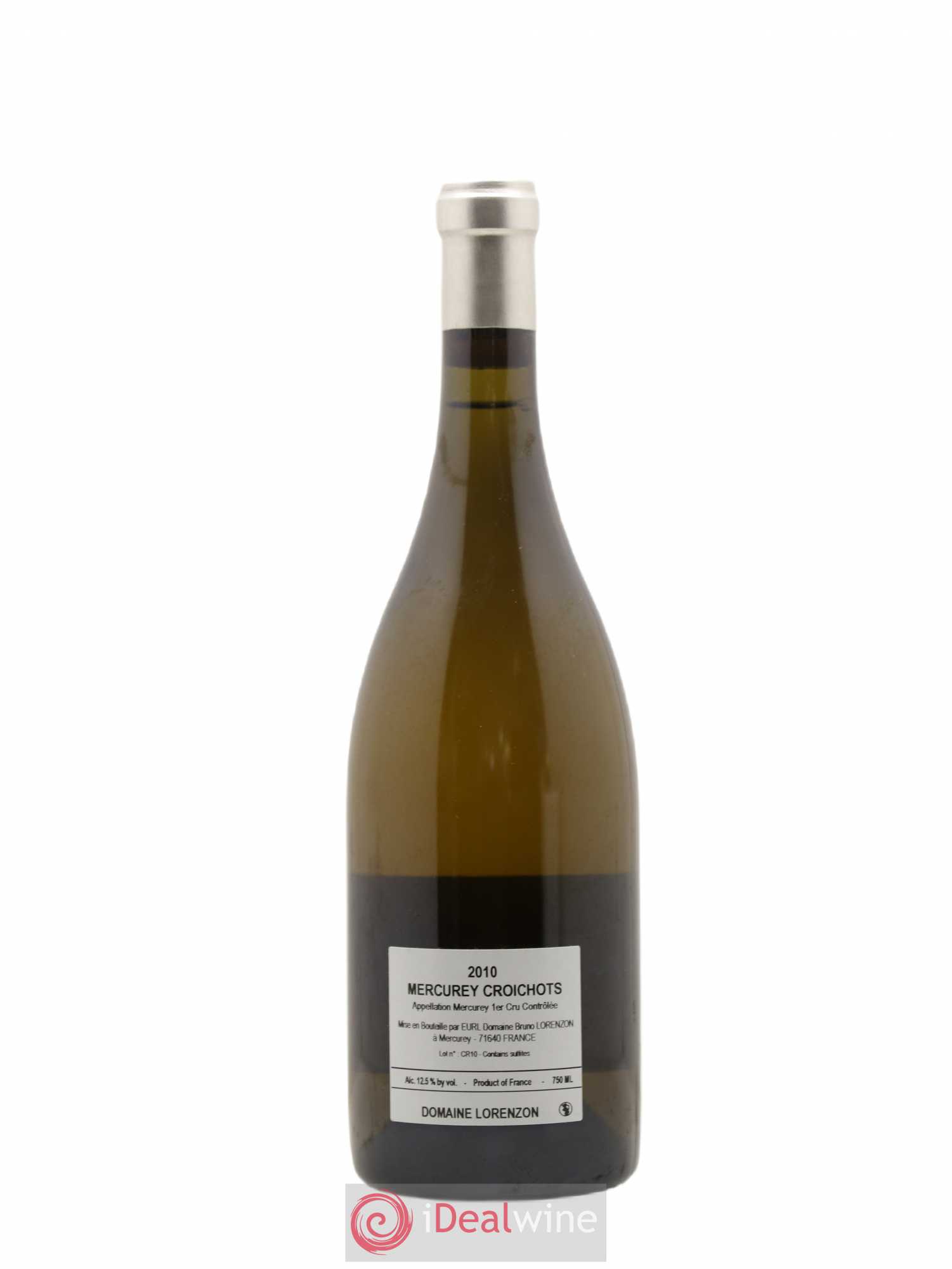 Mercurey 1er Cru Croichots Lorenzon (sans prix de réserve) 2010 - Posten von 1 Flasche - 1