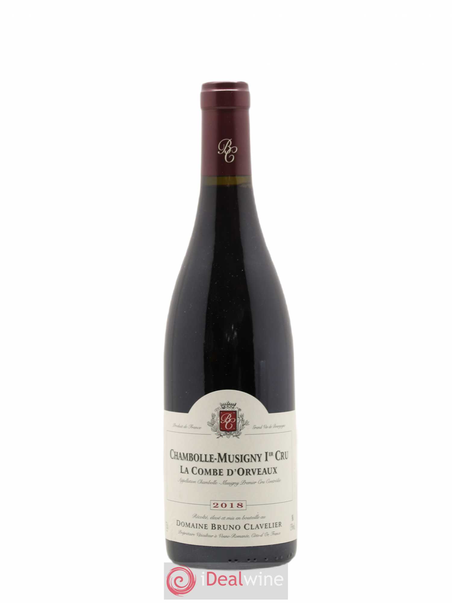 Chambolle-Musigny 1er Cru La Combe d'Orveaux Vieilles Vignes Bruno Clavelier 2018 - Lot de 1 bouteille - 0