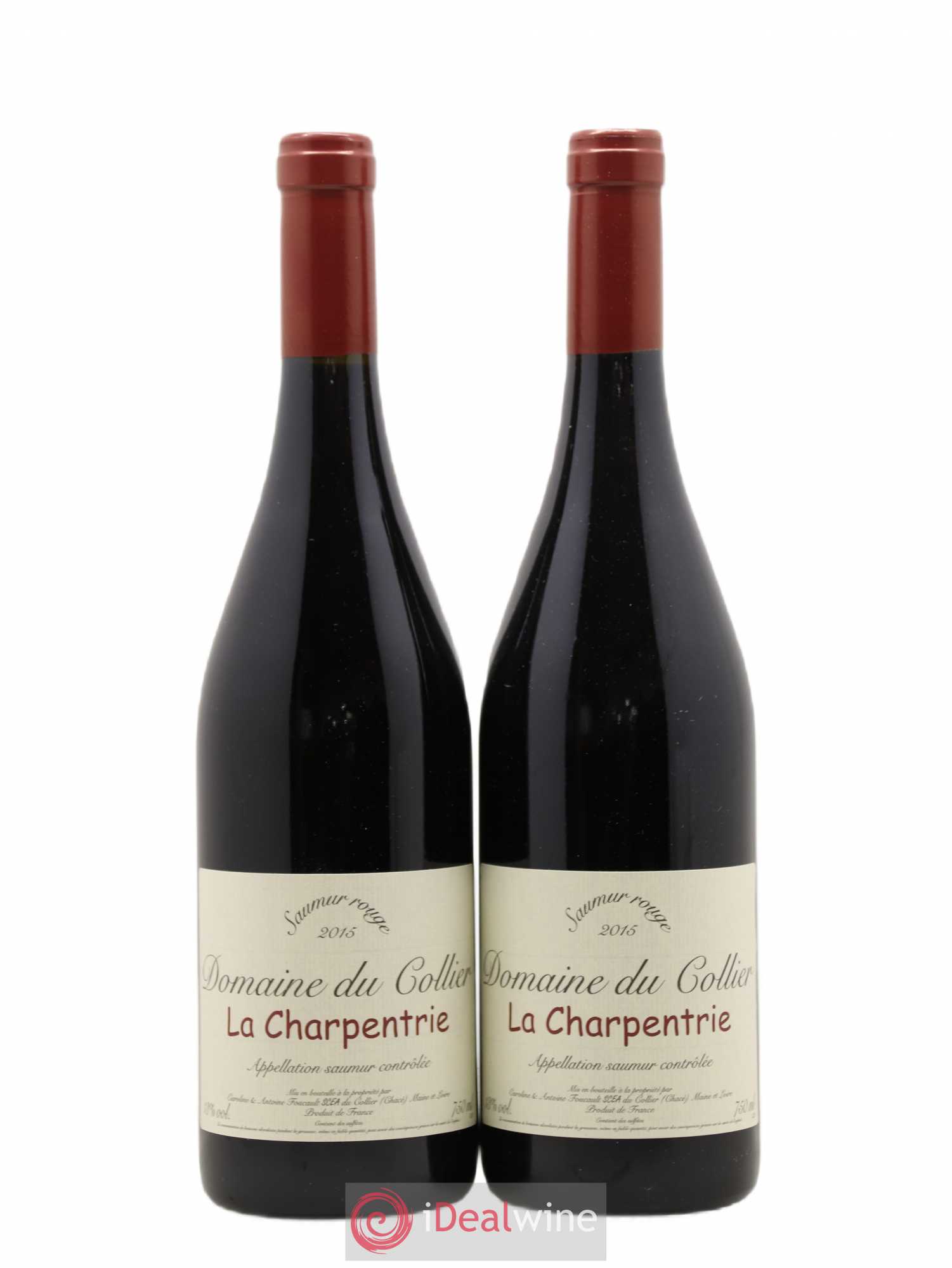 Saumur La Charpentrie Domaine du Collier 2015 - Lot de 2 bouteilles - 0