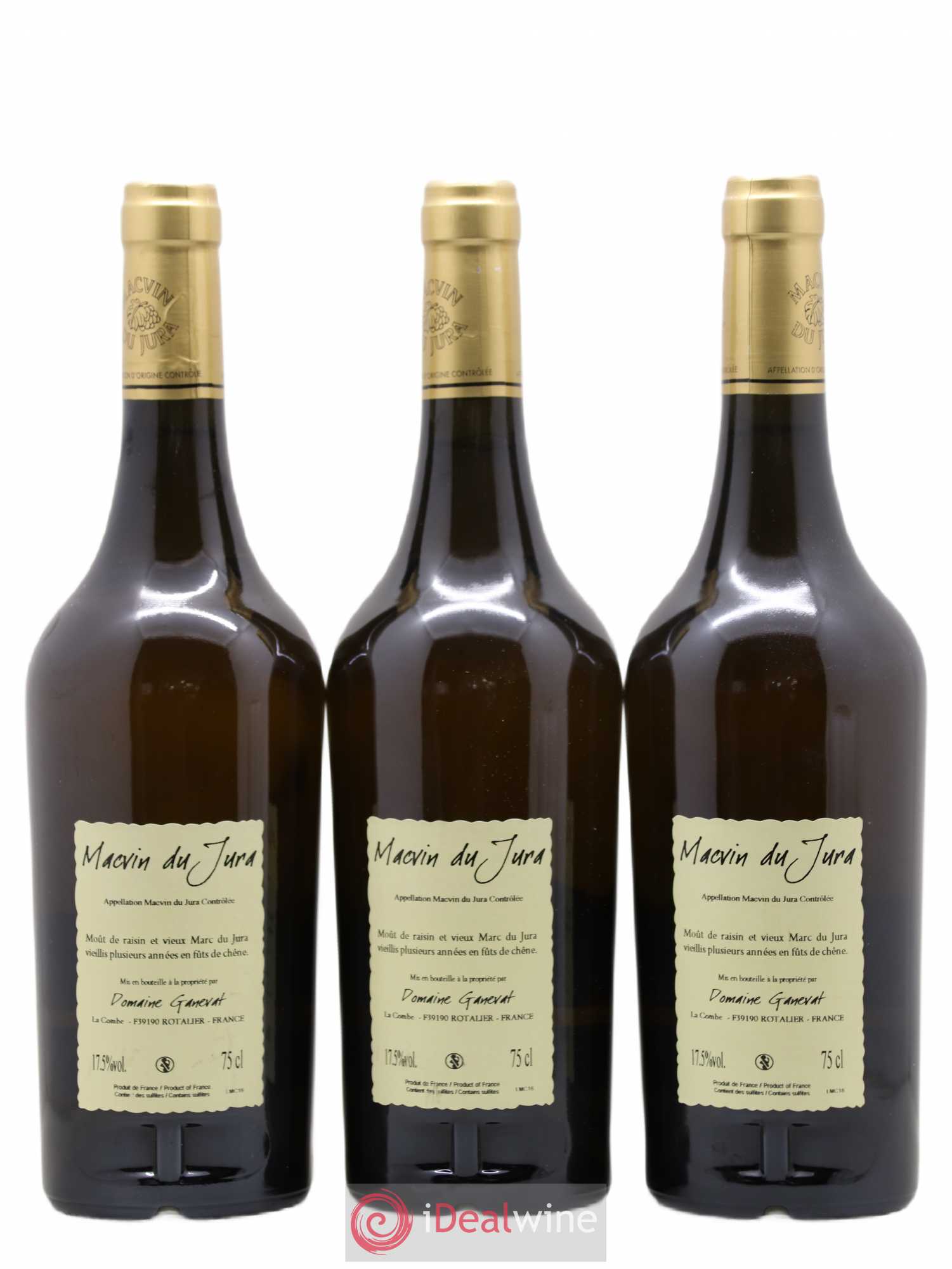 Côtes du Jura Vieux Macvin du Jura Jean-François Ganevat (Domaine) - Lot de 3 bouteilles - 1