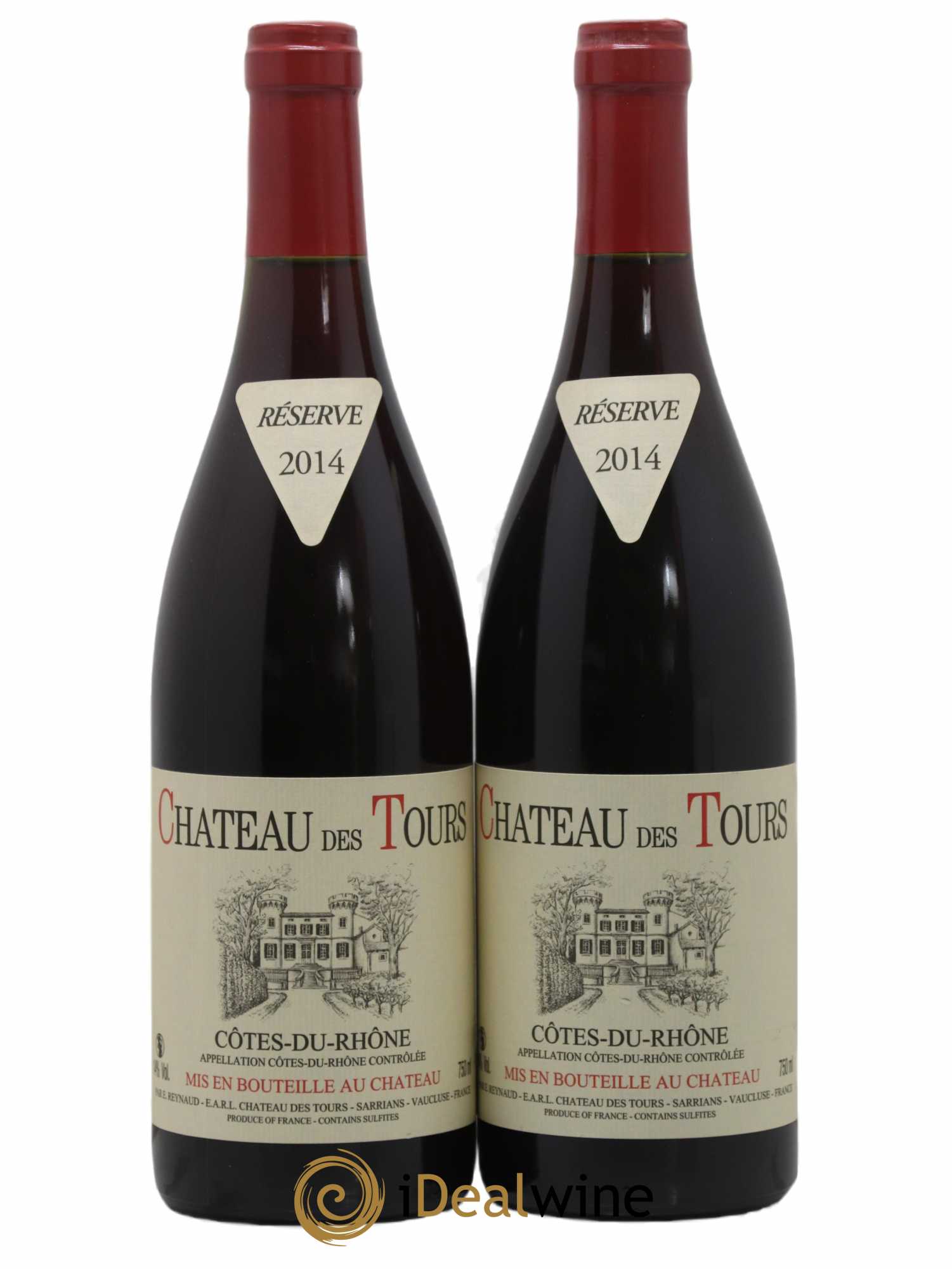 Côtes-du-Rhône Château des Tours Emmanuel Reynaud 2014 - Lot de 2 bouteilles - 0