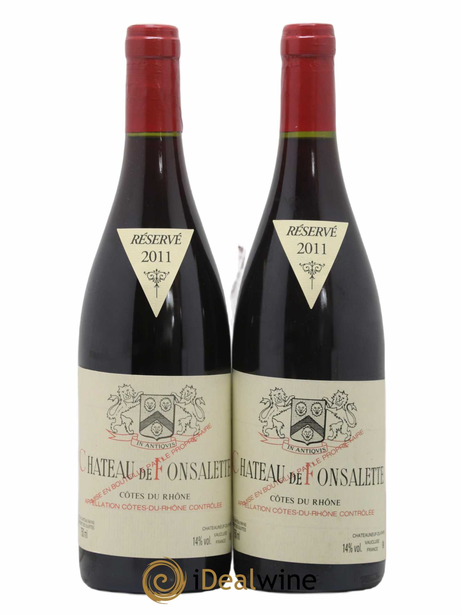 Côtes-du-Rhône Château de Fonsalette Emmanuel Reynaud (sans prix de réserve) 2011 - Lot de 2 bouteilles - 0
