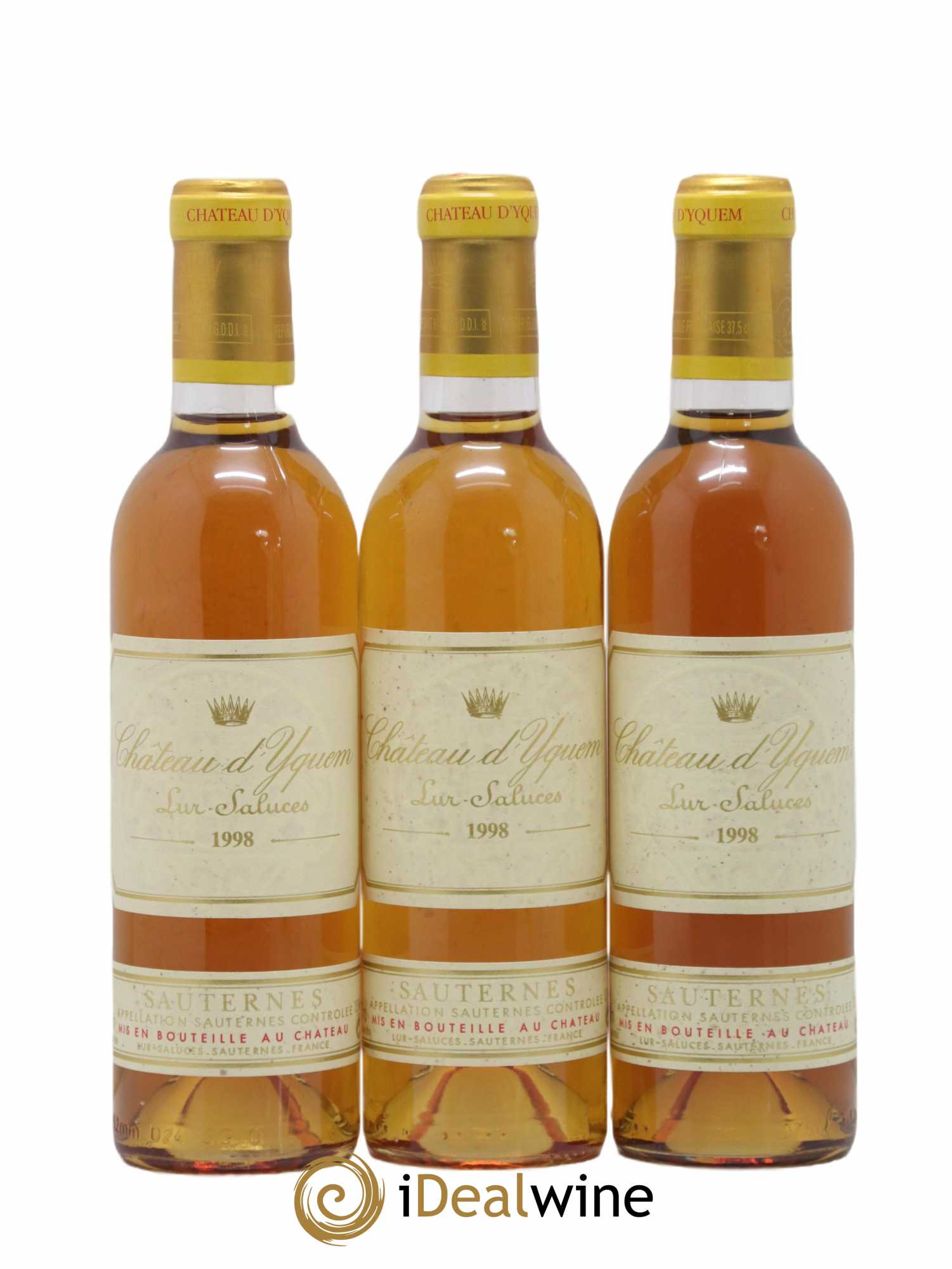 Château d' Yquem 1er Cru Classé Supérieur 1998 - Lot de 3 demi bouteilles - 0