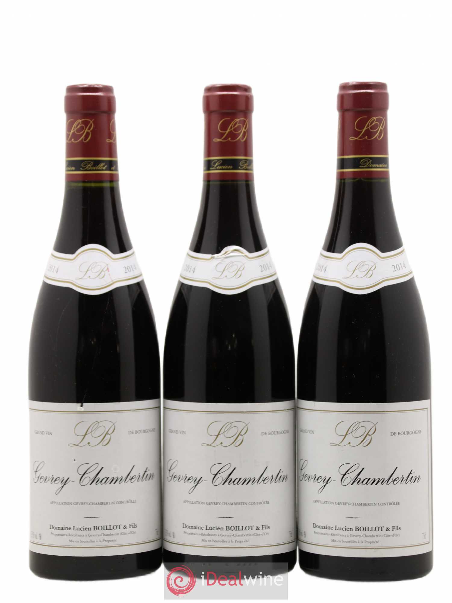 Gevrey-Chambertin Lucien Boillot & Fils (Domaine) 2014 - Lot de 3 bouteilles - 0