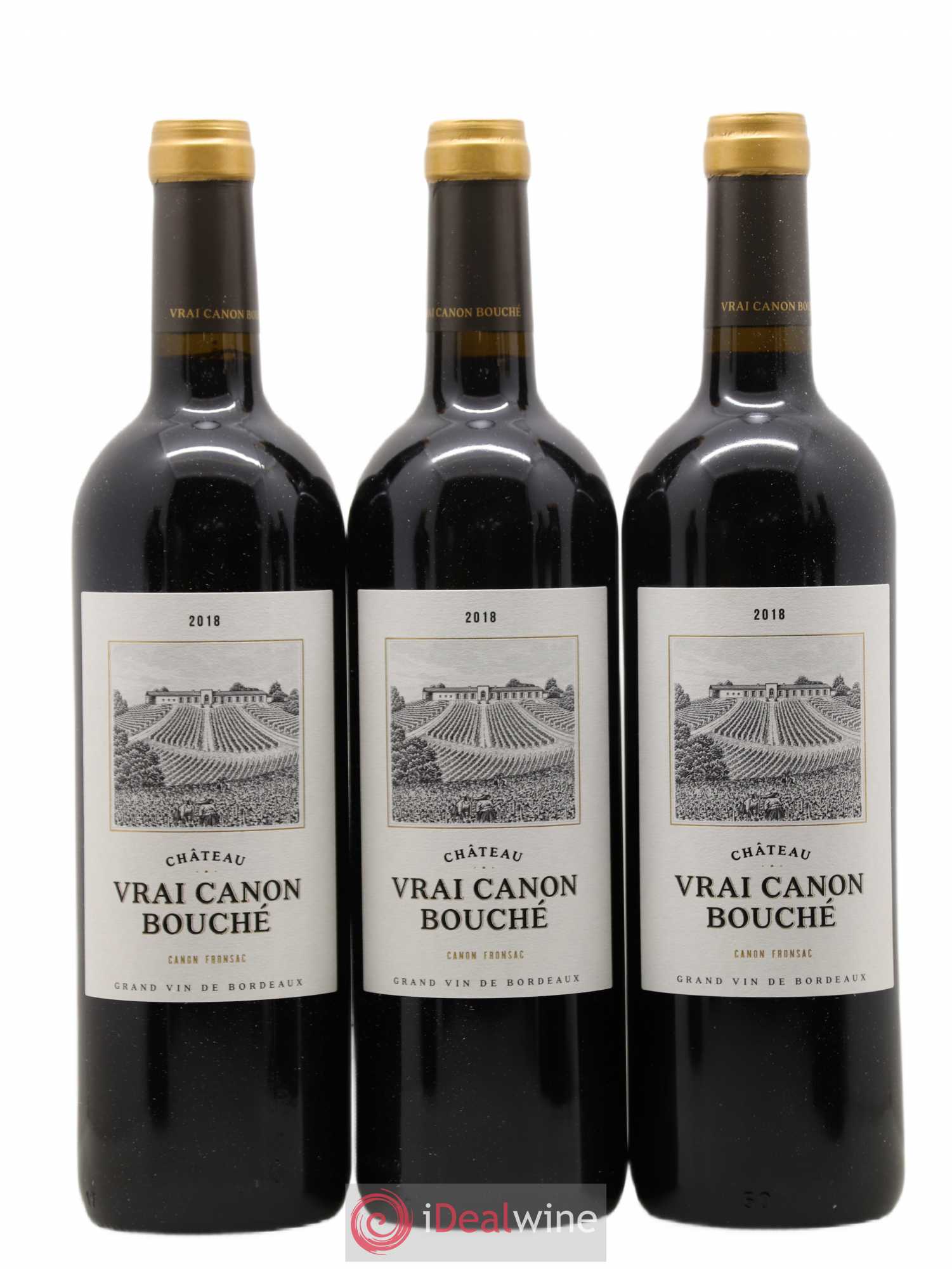 Canon-Fronsac Vrai Canon Bouché (sans prix de réserve) 2018 - Lot de 6 bouteilles - 1