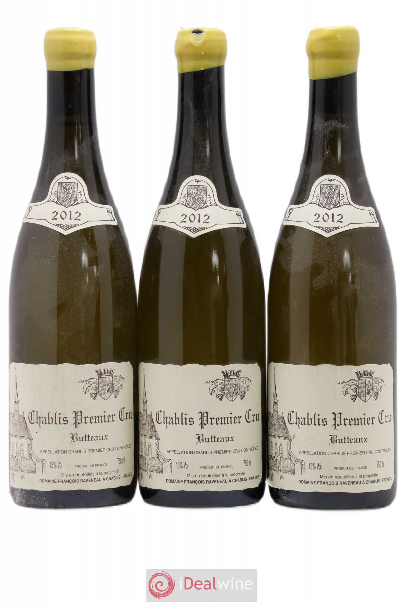 Chablis 1er Cru Butteaux Raveneau (Domaine) 2012 - Lot de 3 bouteilles - 0