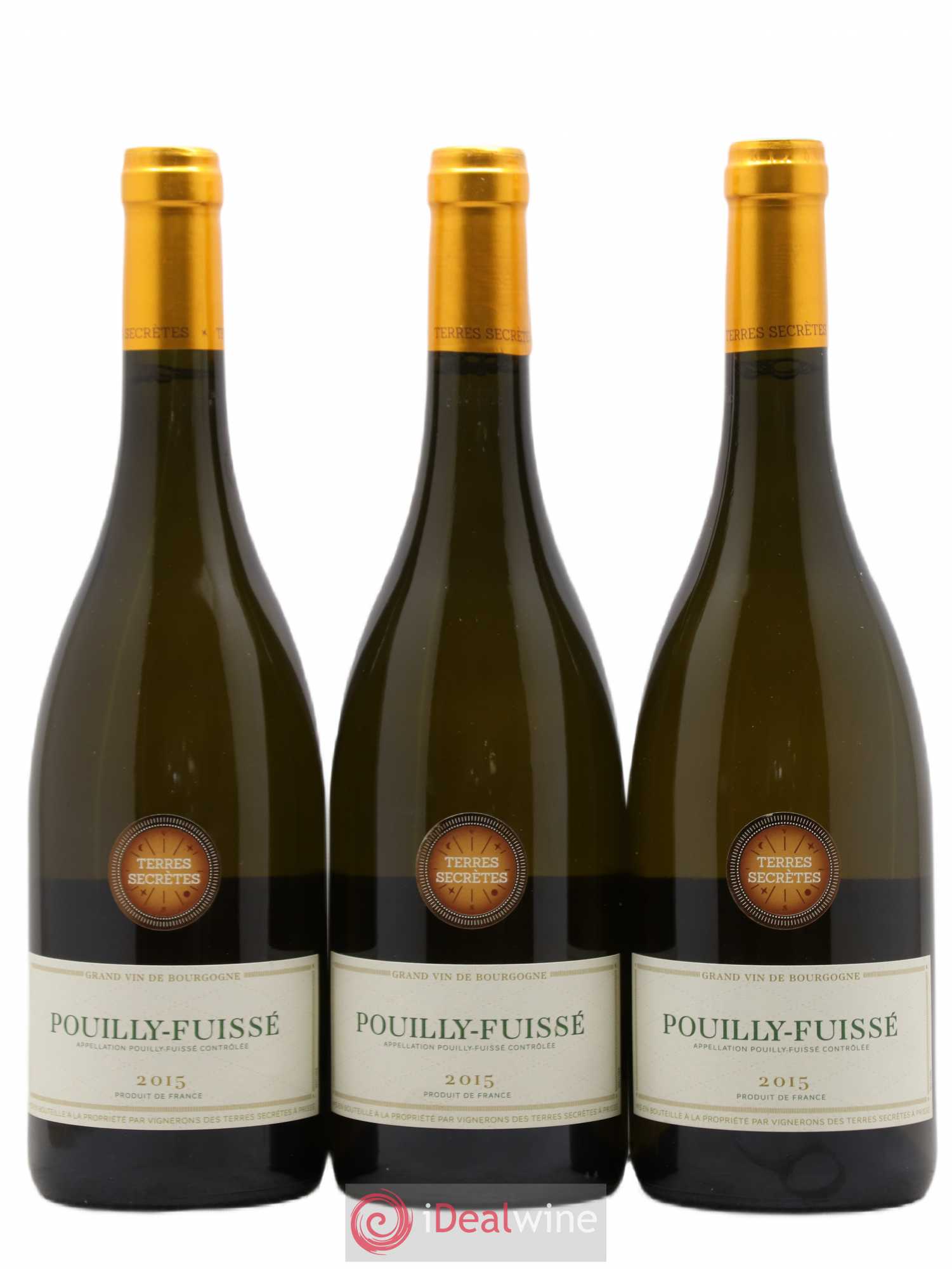 Pouilly-Fuissé Terres Secrètes (sans prix de réserve) 2015 - Posten von 3 Flaschen - 0