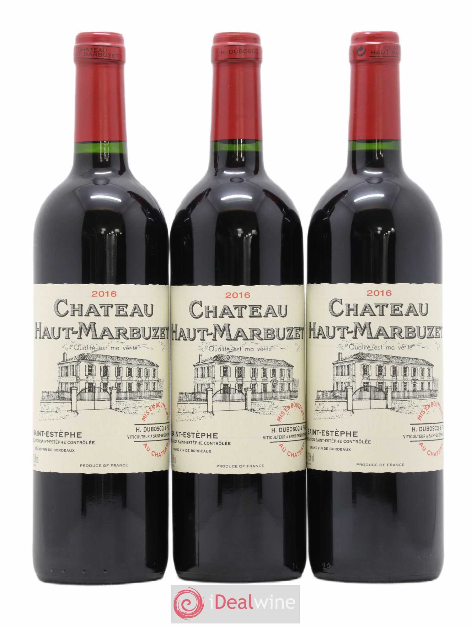 Château Haut Marbuzet (sans prix de réserve) 2016 - Lot de 3 bouteilles - 0