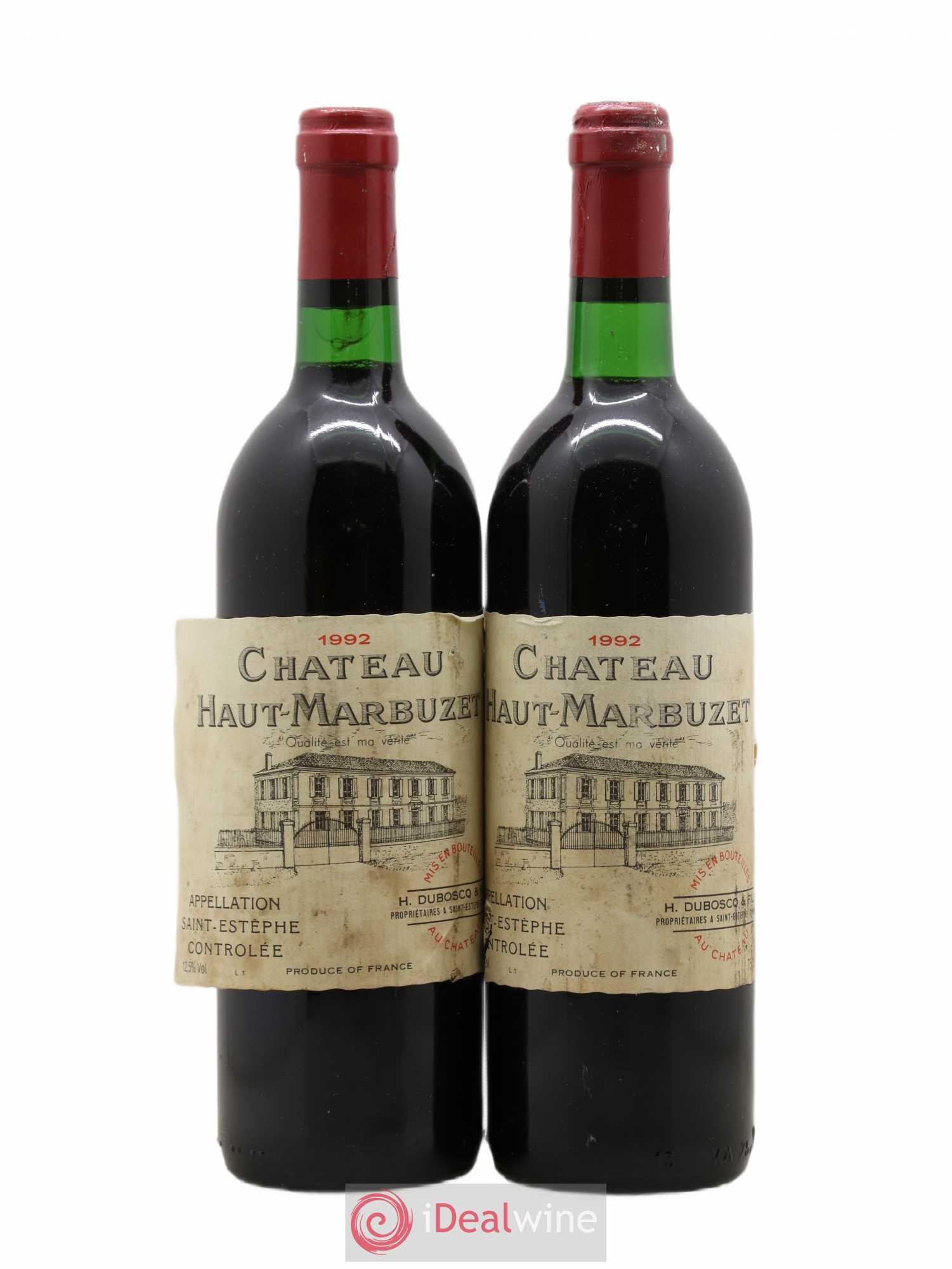 Château Haut Marbuzet (sans prix de réserve) 1992 - Lot de 2 bouteilles - 0