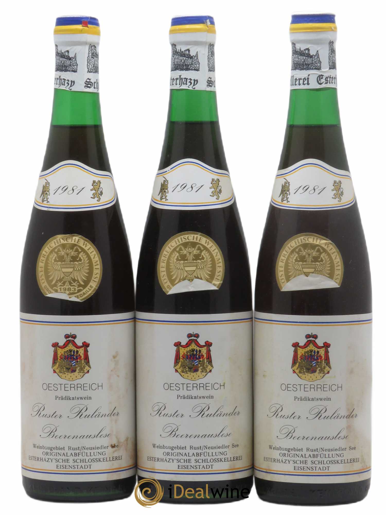 Autriche Ruster Ruländer Beerenauslese Prädikatswein (sans prix de réserve) 1981 - Lotto di 3 bottiglie - 0