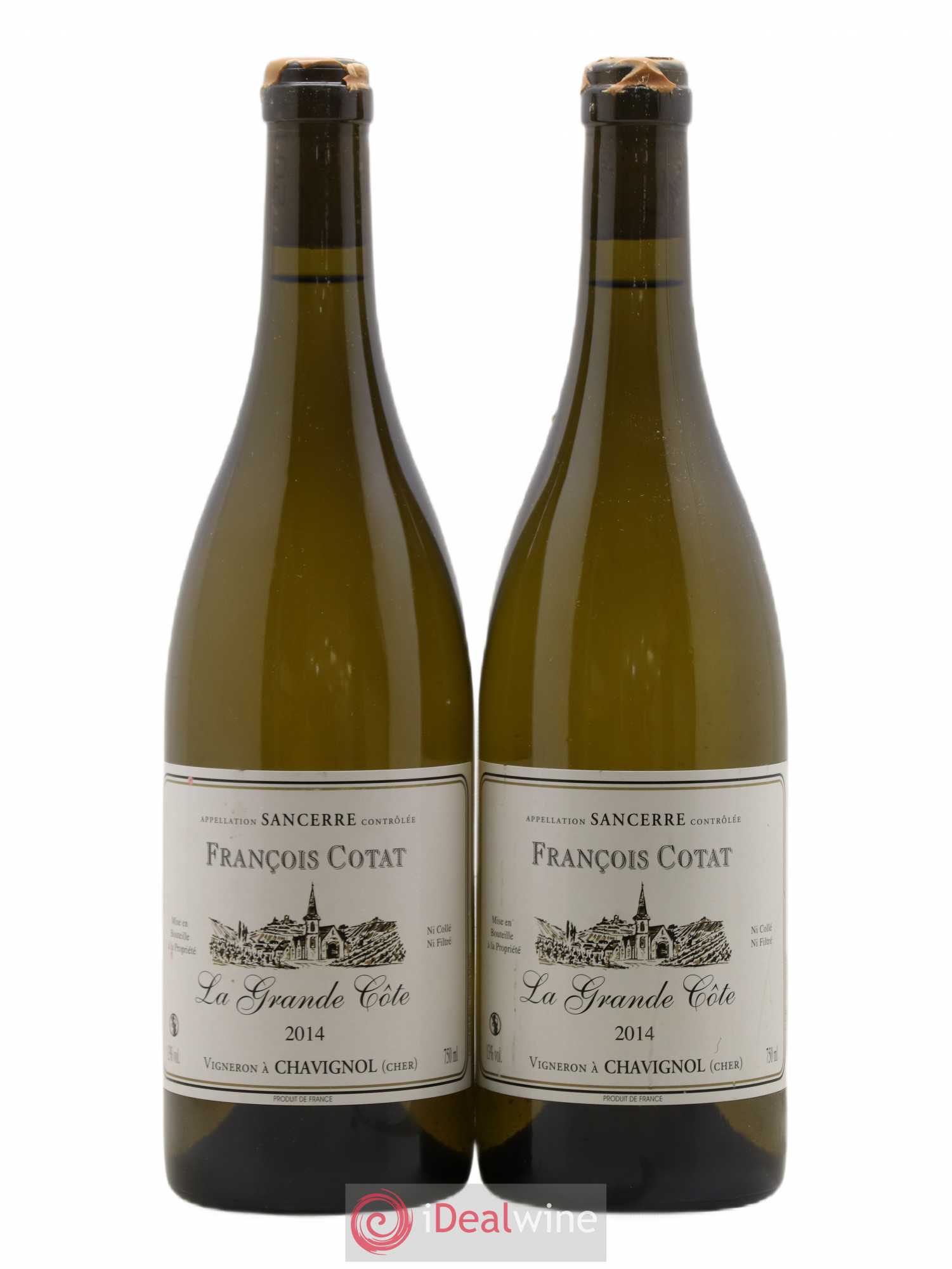 Sancerre La Grande Côte François Cotat (sans prix de réserve) 2014 - Lot de 2 bouteilles - 0