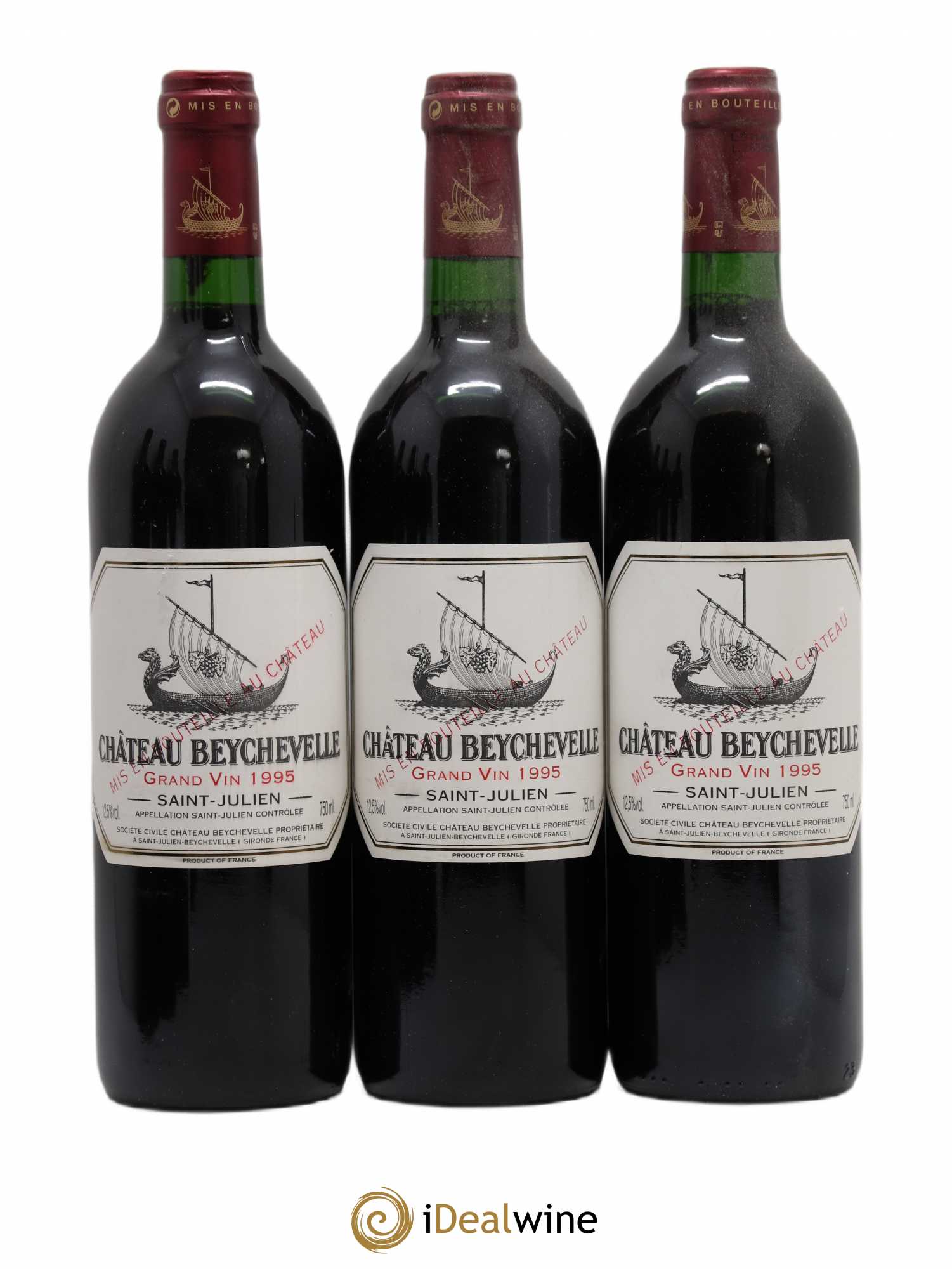 Château Beychevelle 4ème Grand Cru Classé 1995 - Lot de 6 bouteilles - 1