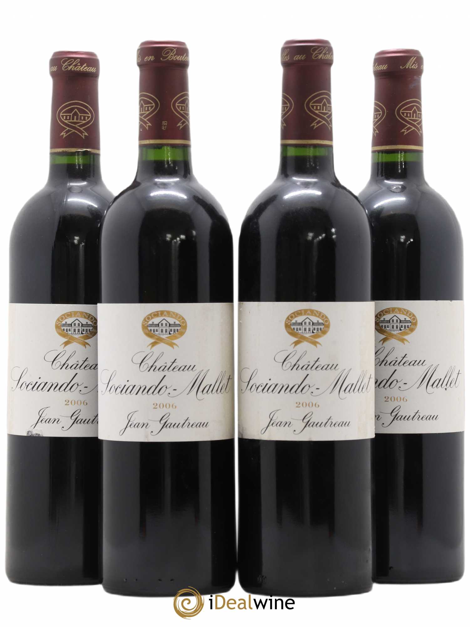 Château Sociando Mallet (sans prix de réserve) 2006 - Lot de 4 bouteilles - 0