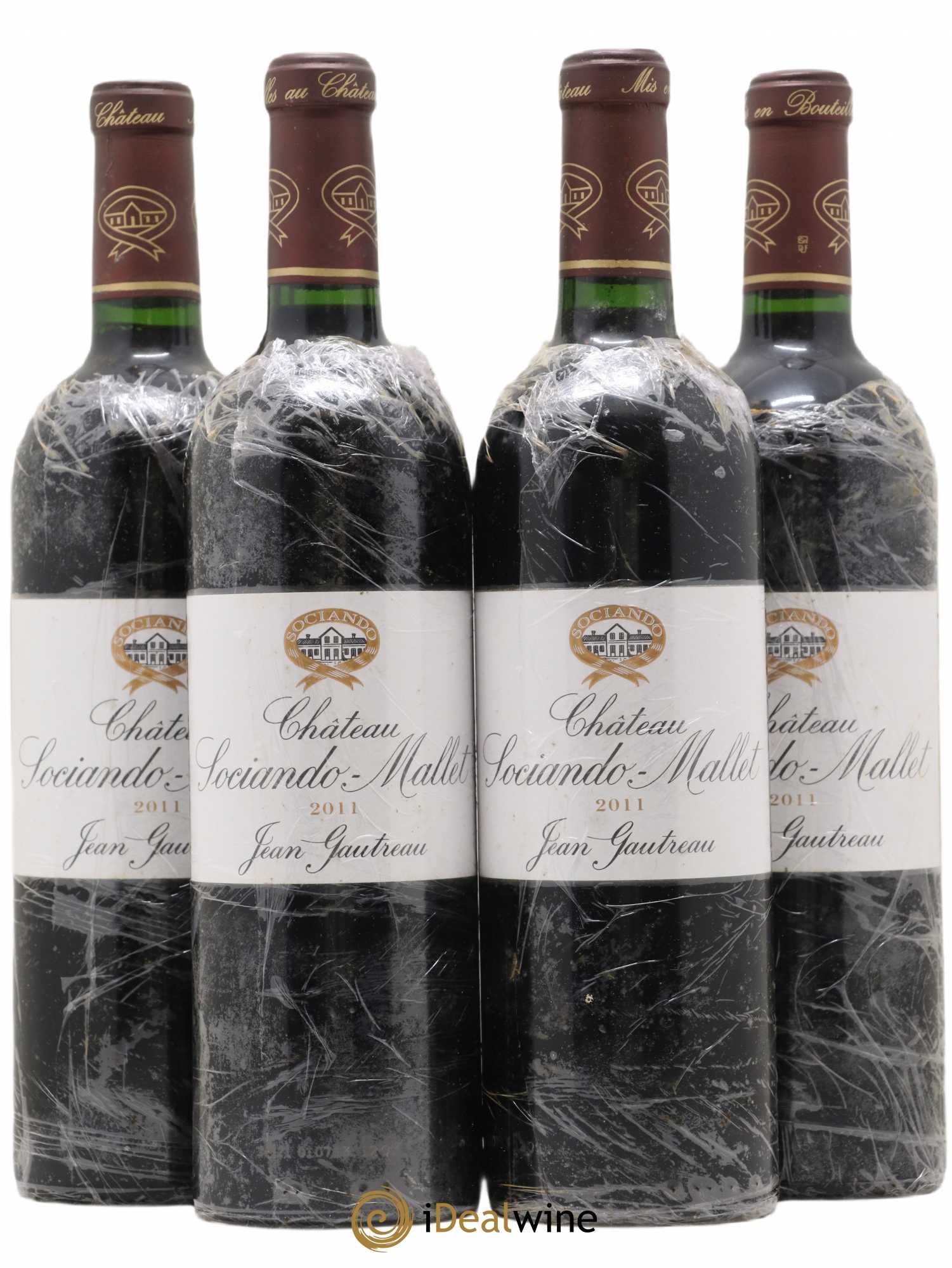 Château Sociando Mallet (sans prix de réserve) 2011 - Lot de 4 bouteilles - 0