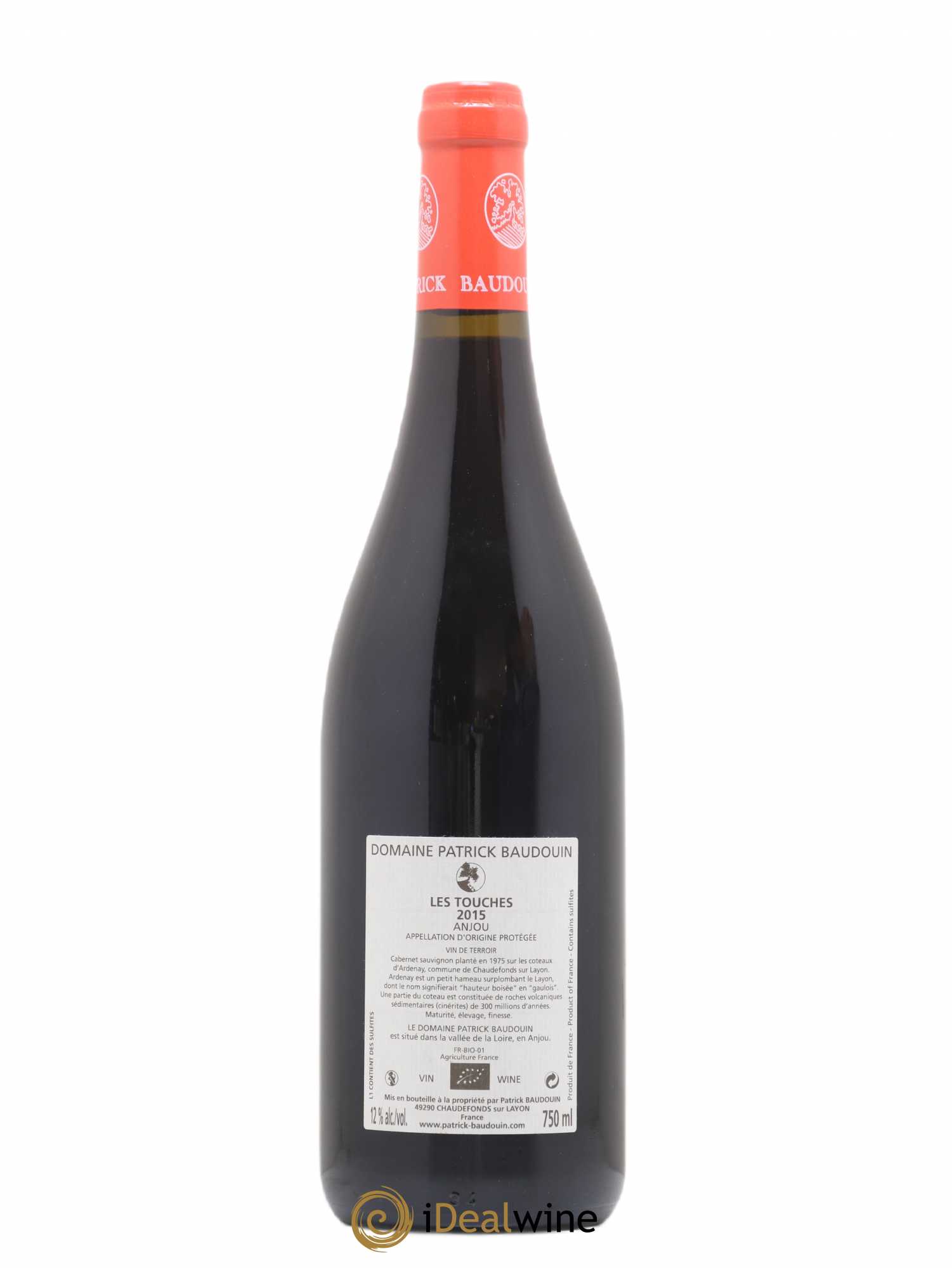 Anjou Les Touches Patrick Baudouin (sans prix de réserve) 2015 - Lot de 1 bouteille - 1