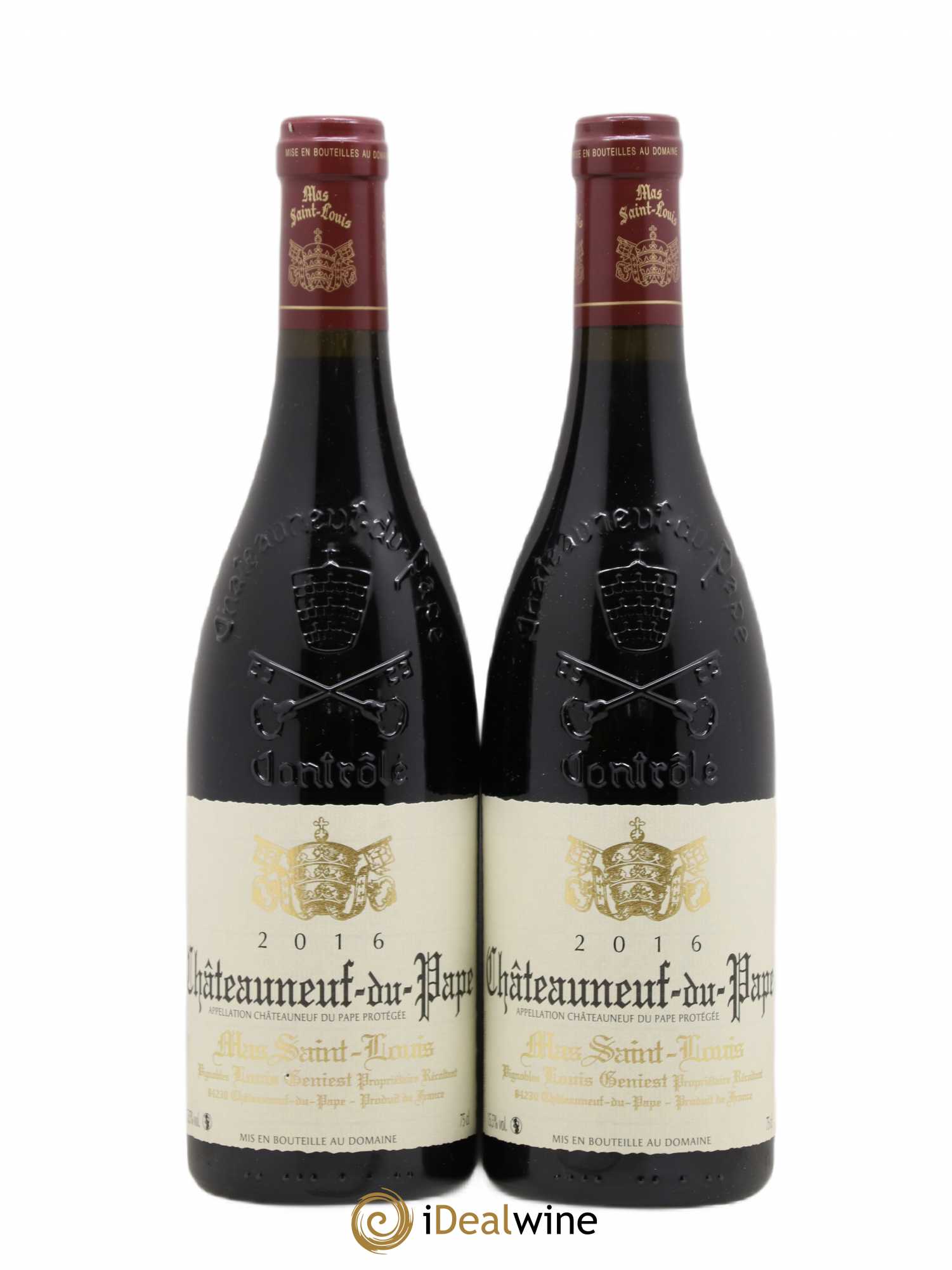 Châteauneuf-du-Pape Tradition Mas Saint-Louis (sans prix de réserve) 2016 - Lot de 2 bouteilles - 0